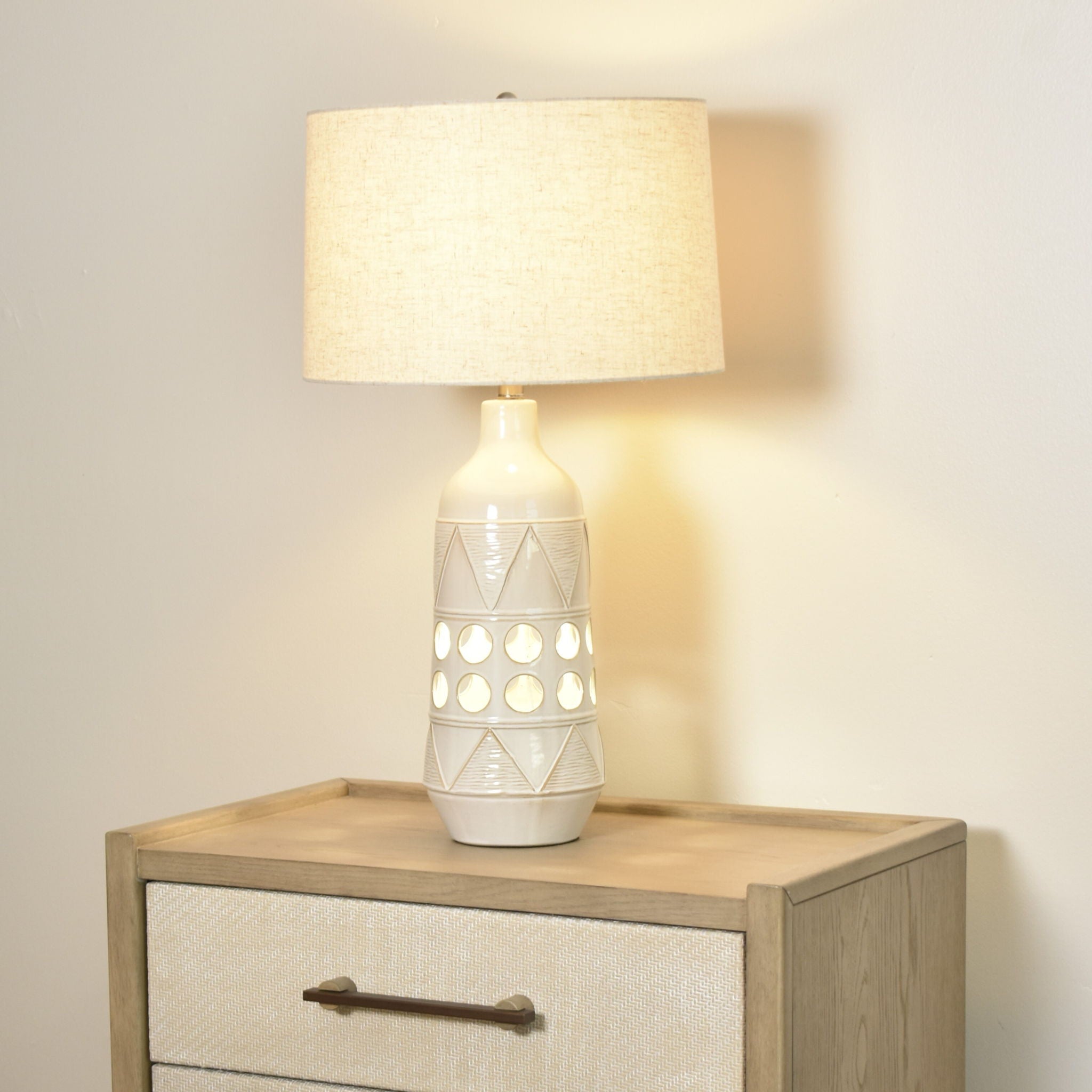 Glow - Ceramic Table Lamp With Night Light (Set of 2)