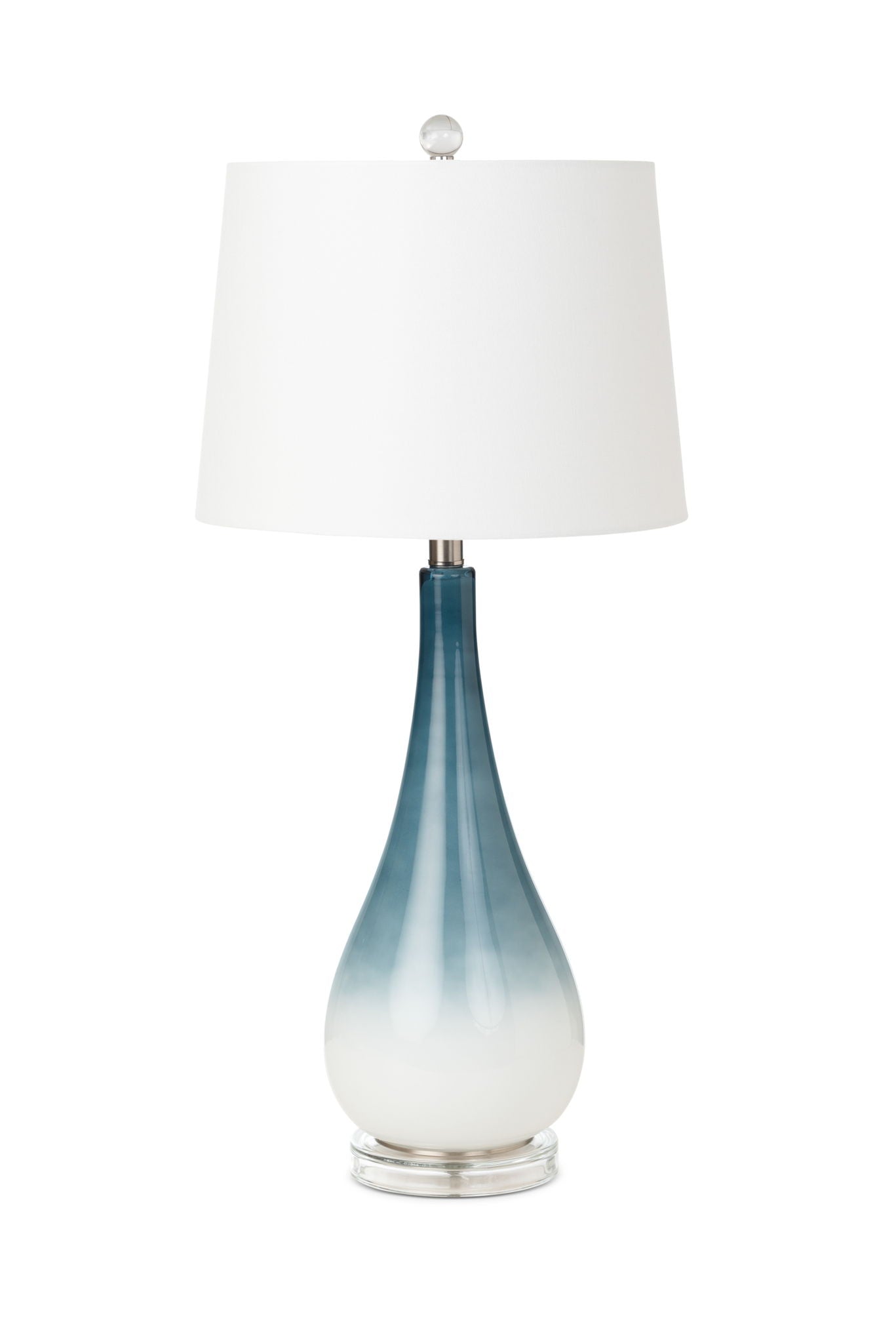 Serenity - Glass Table Lamp (Set of 2) - Blue / White