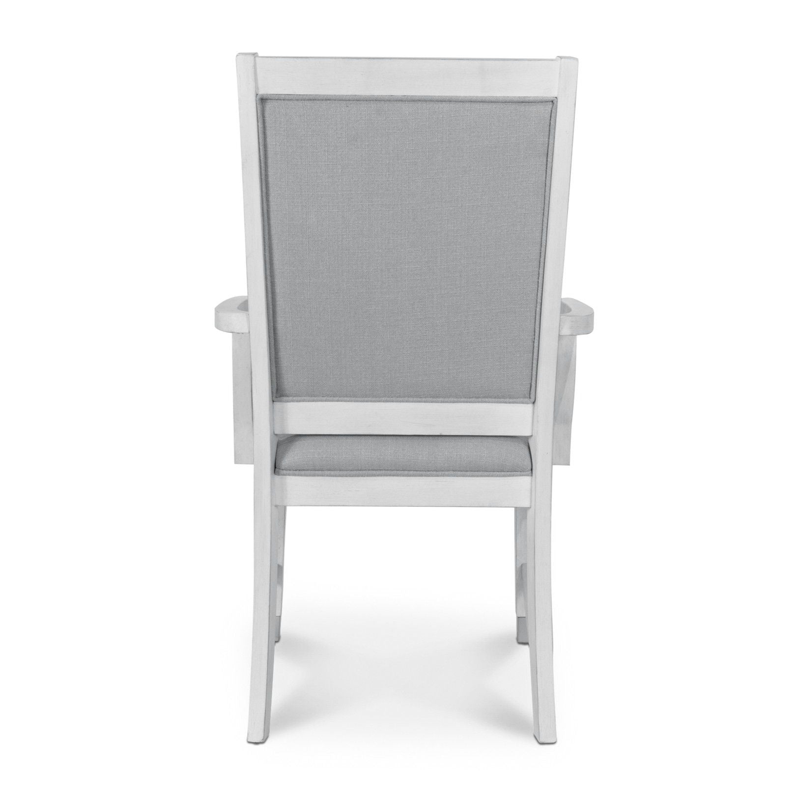Point Breeze - Upholstered Arm Chair (Set of 2) - Fresh White / Gray
