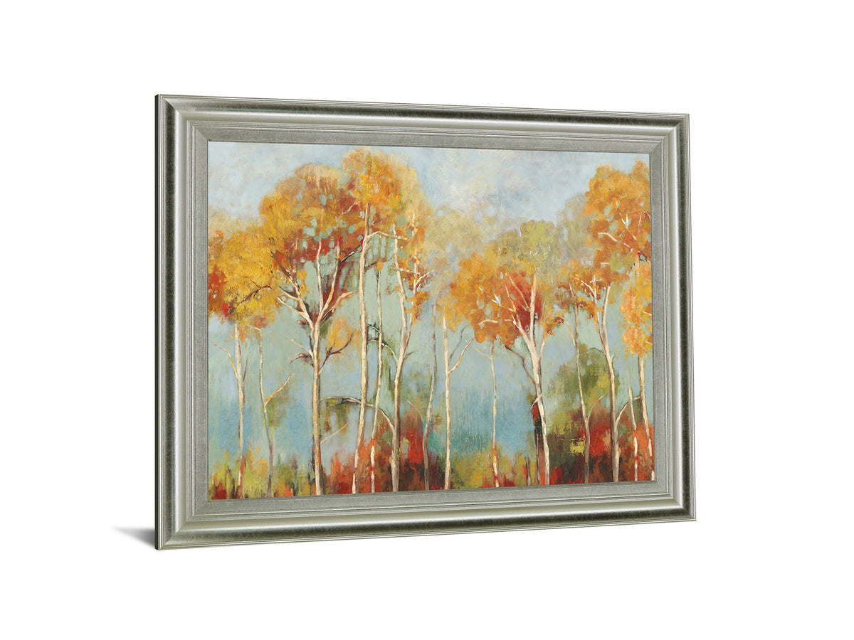 Amber Canopy - 28" x 34" Framed Wall Art - Yellow