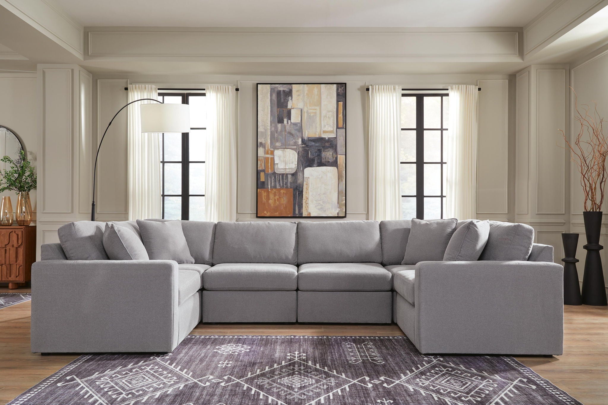 Modmax - U-Shaped Sectional - Granite