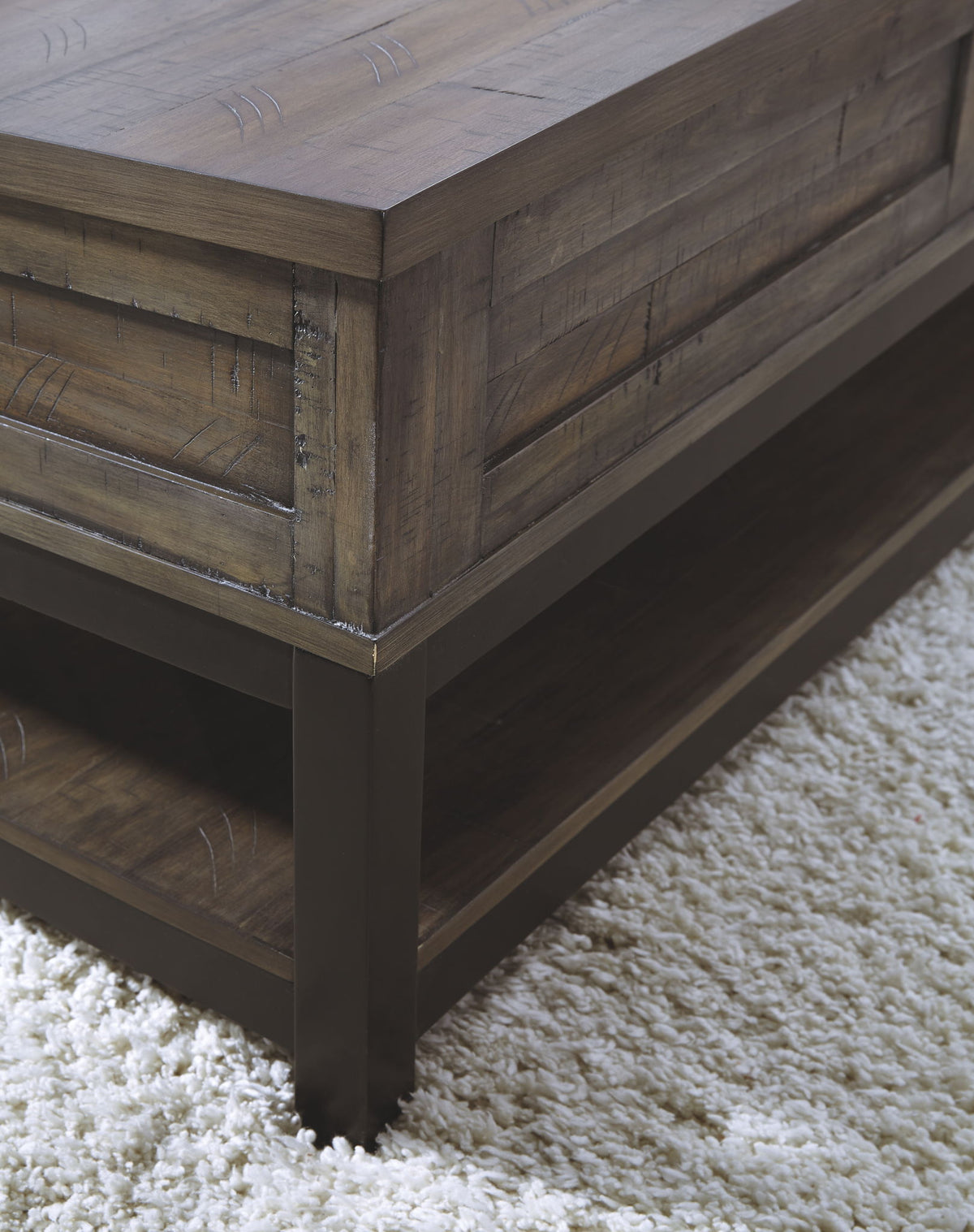 Johurst - LIFT TOP COCKTAIL TABLE - Grayish Brown