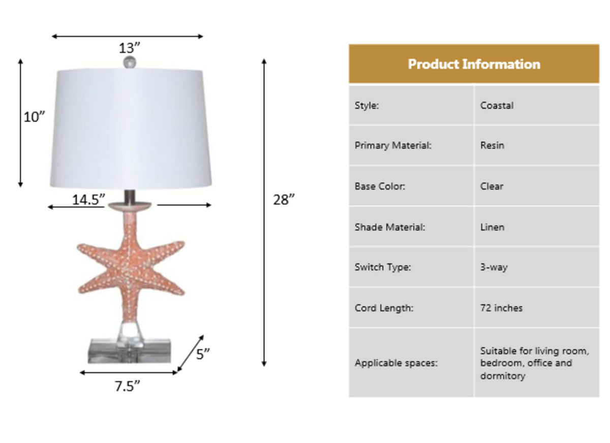 Patrick - Starfish With Crystal Base (Set of 2)