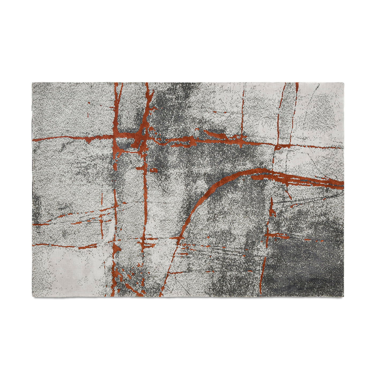 Quarry - 5' X 6.5' Abstract Area Rug - Gray