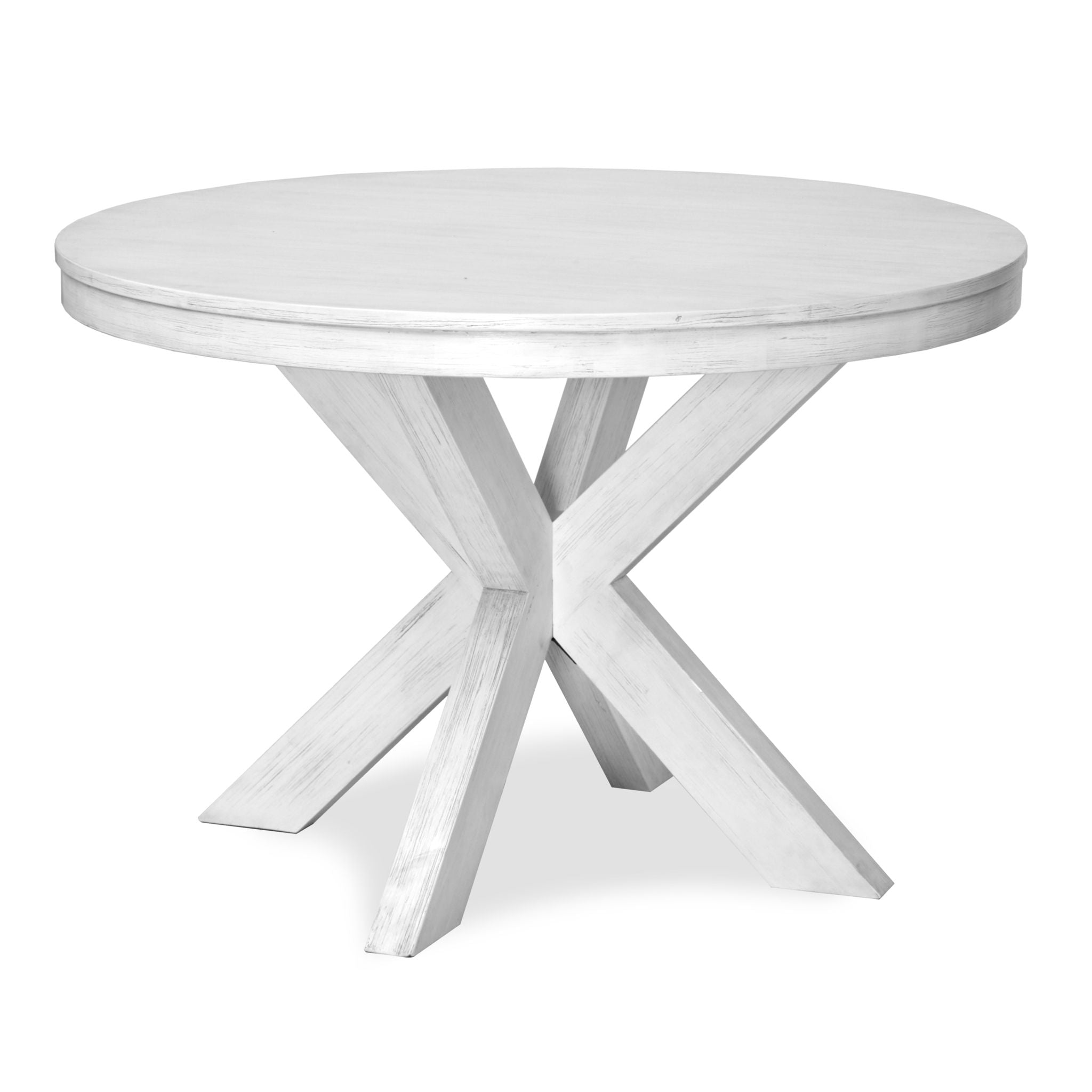 Surfside - Round Dining Table - Weathered White