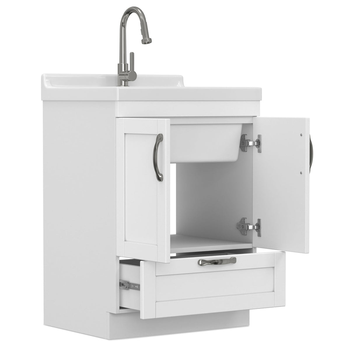 Maile - All-In-One Laundry Utility Sink And Cabinet