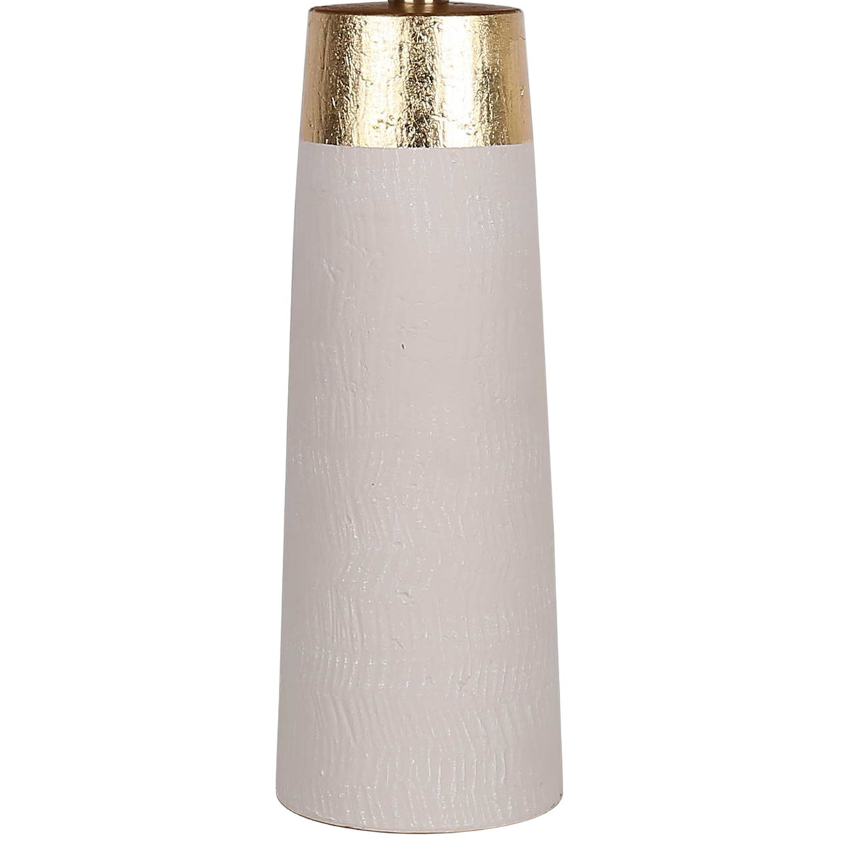 "Luxe Radiance" Ceramic Table Lamp (Set of 2) - Off White / Gold