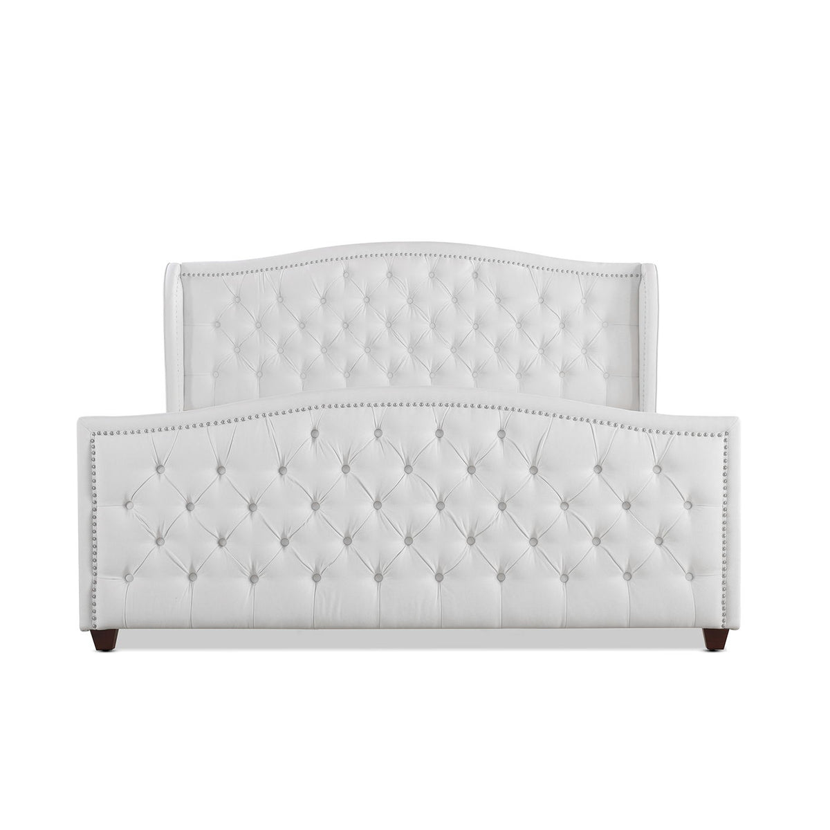Marcella - Upholstered Shelter Headboard Bed