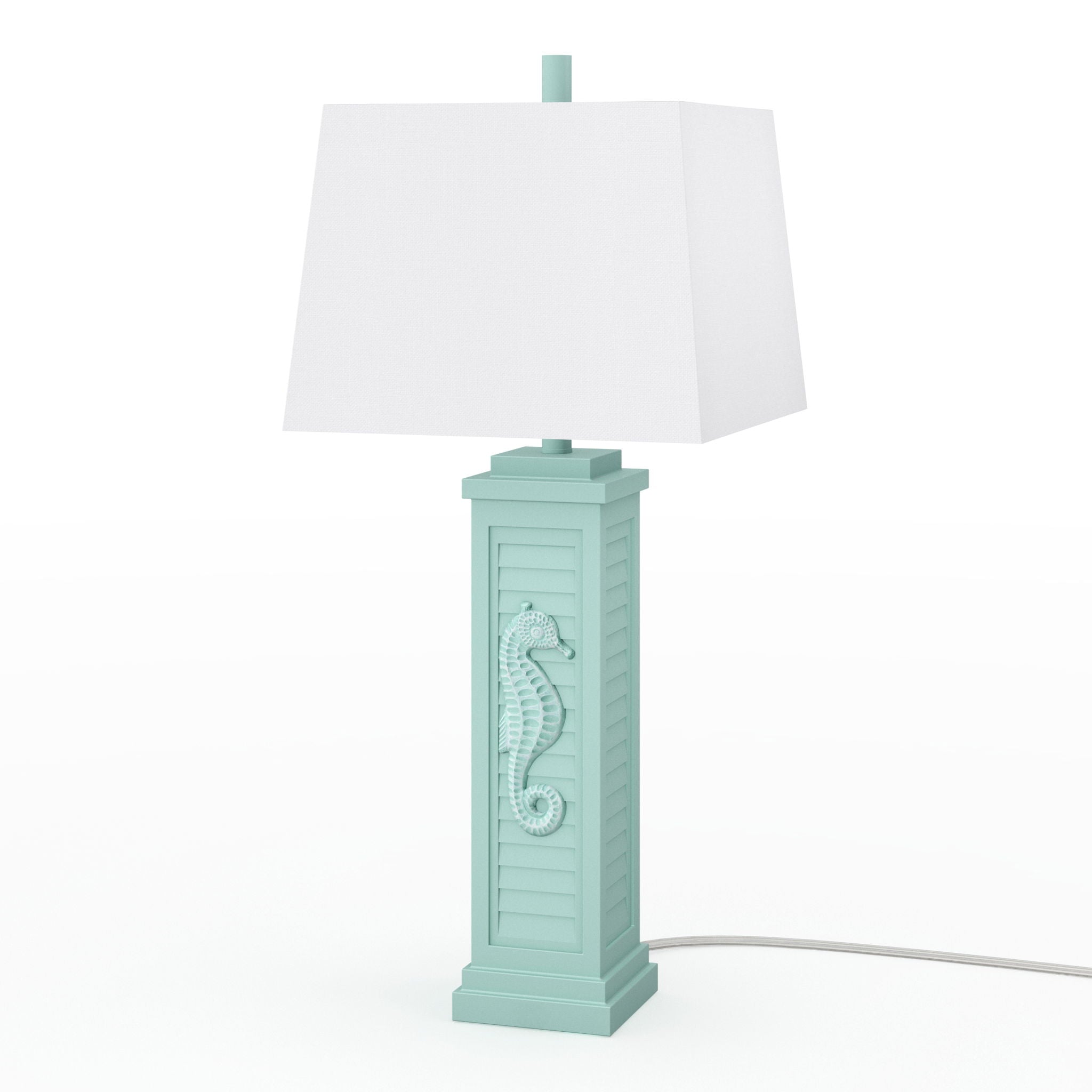 Sea Horse Shutter - Shutter Lamp With USB (Set of 2)