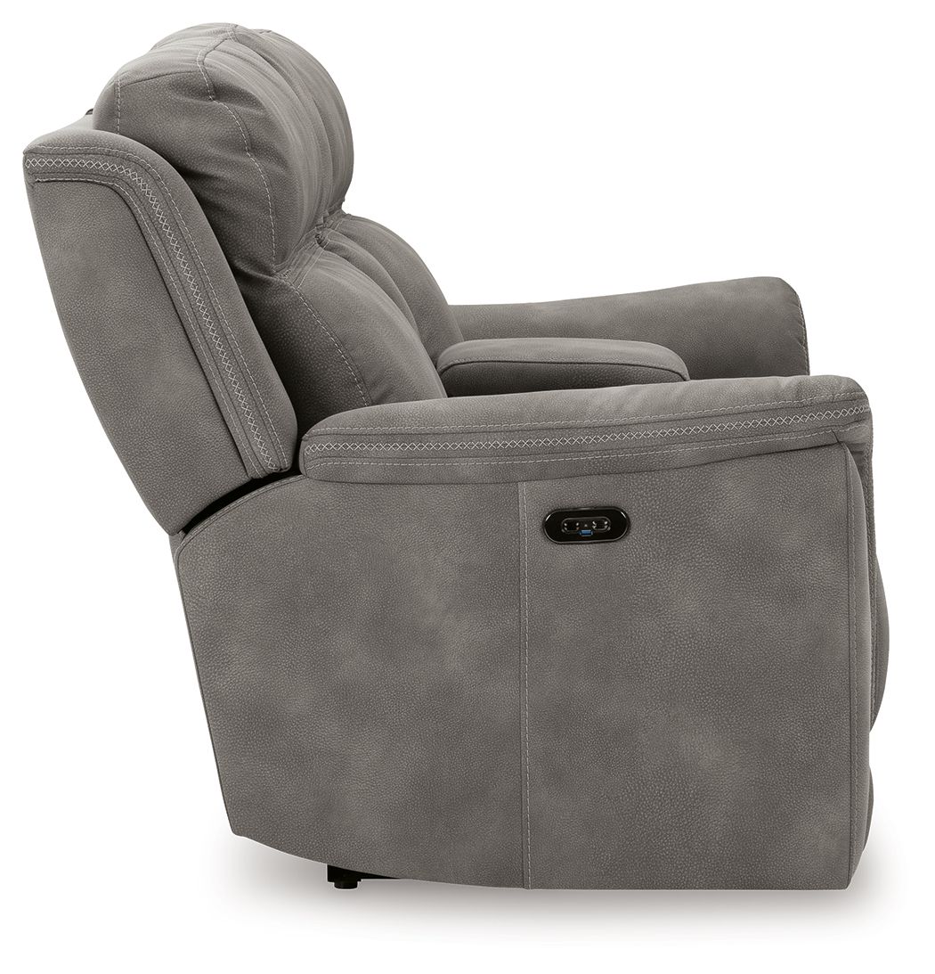 Next-Gen Durapella - Reclining Power Loveseat With Console