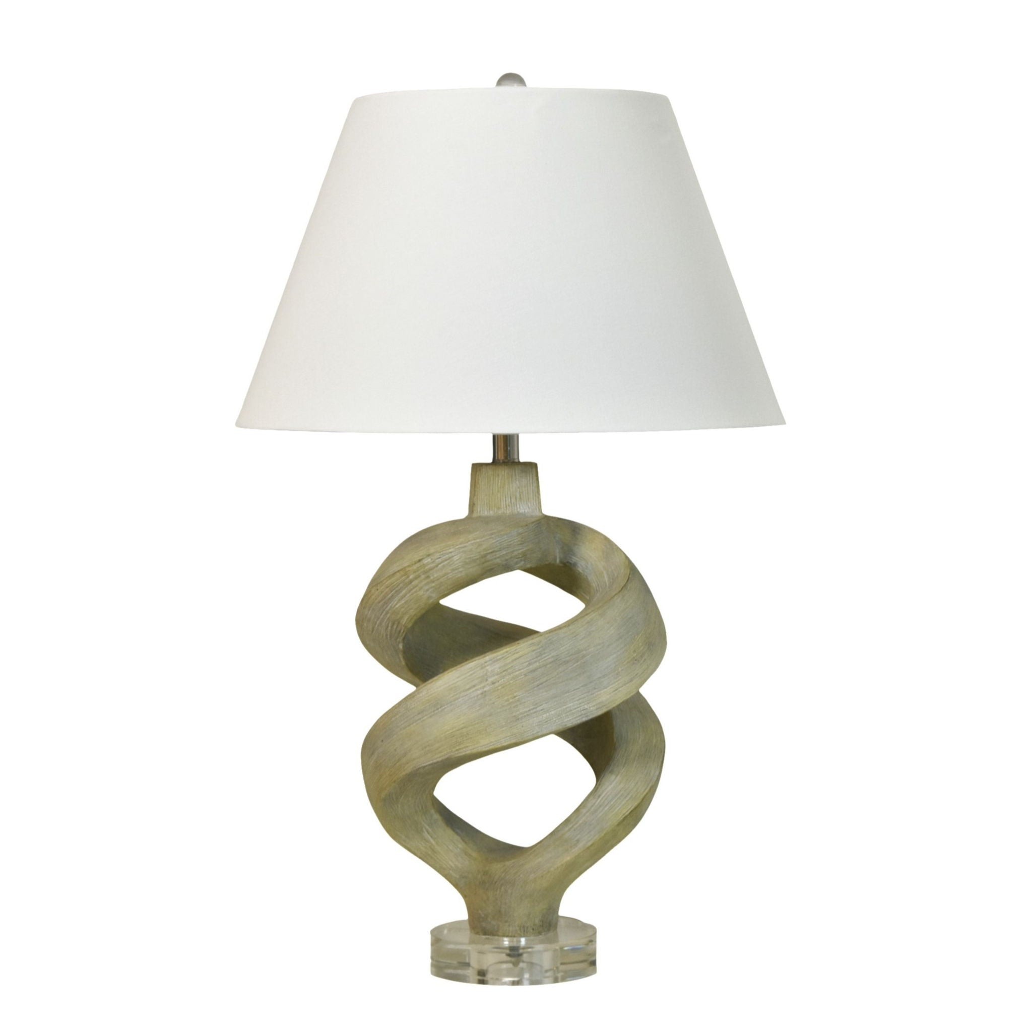 Infinity - Resin Table Lamp - Gray Wash