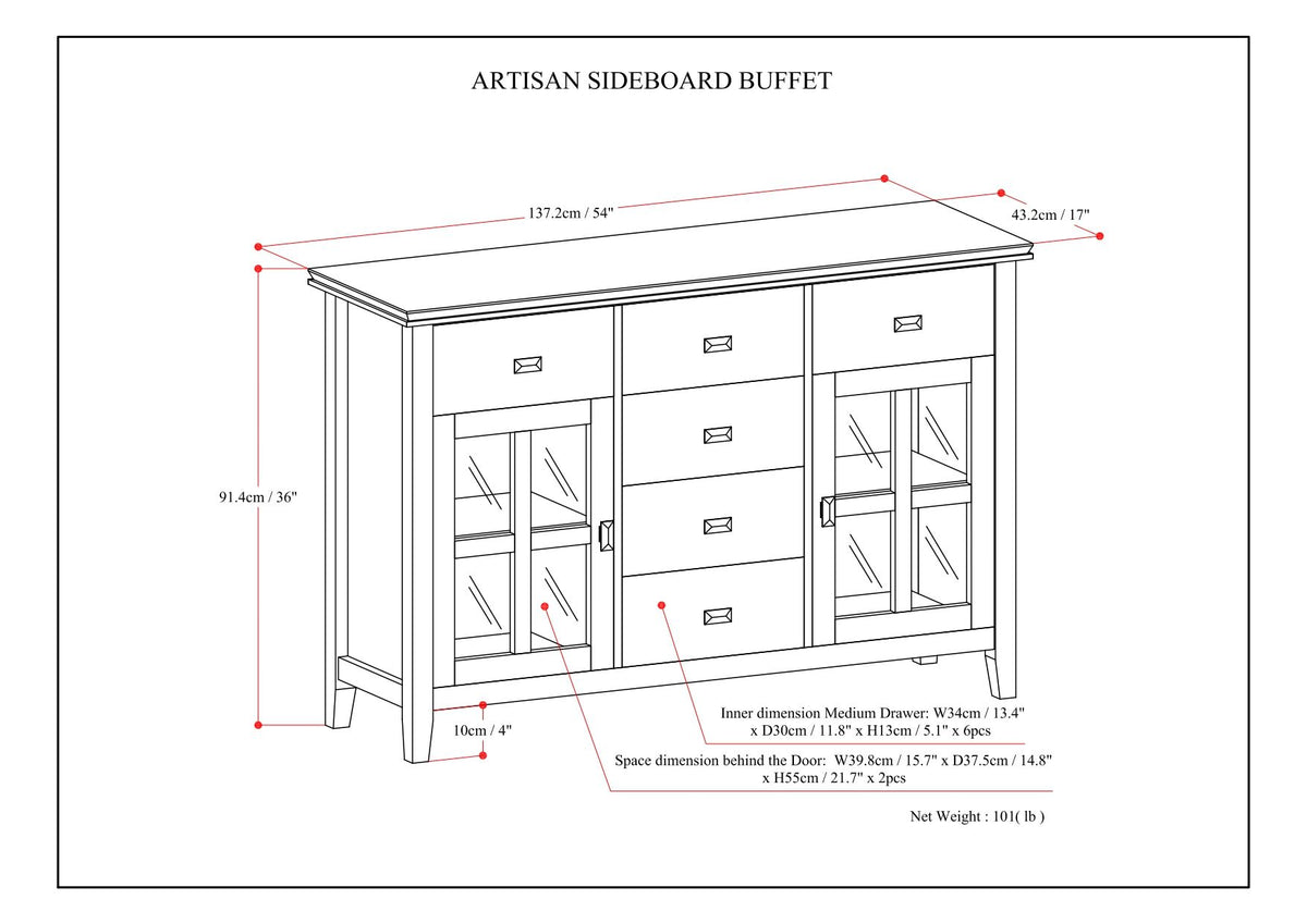 Artisan - Handcrafted Sideboard Buffet