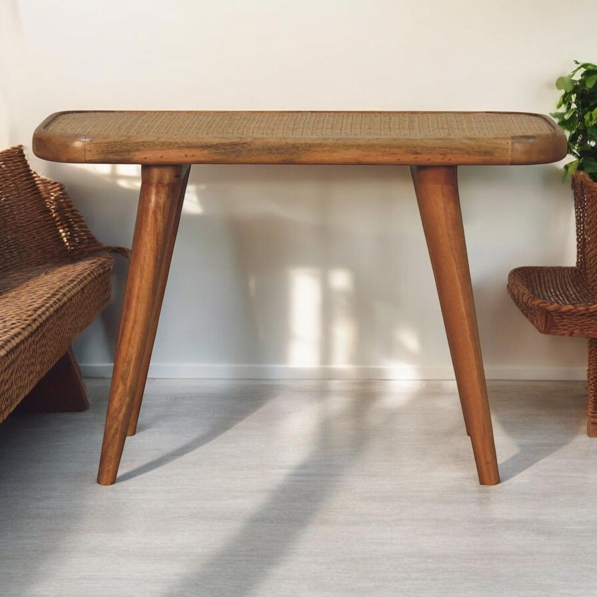 Larissa - Rattan Bench - Oak