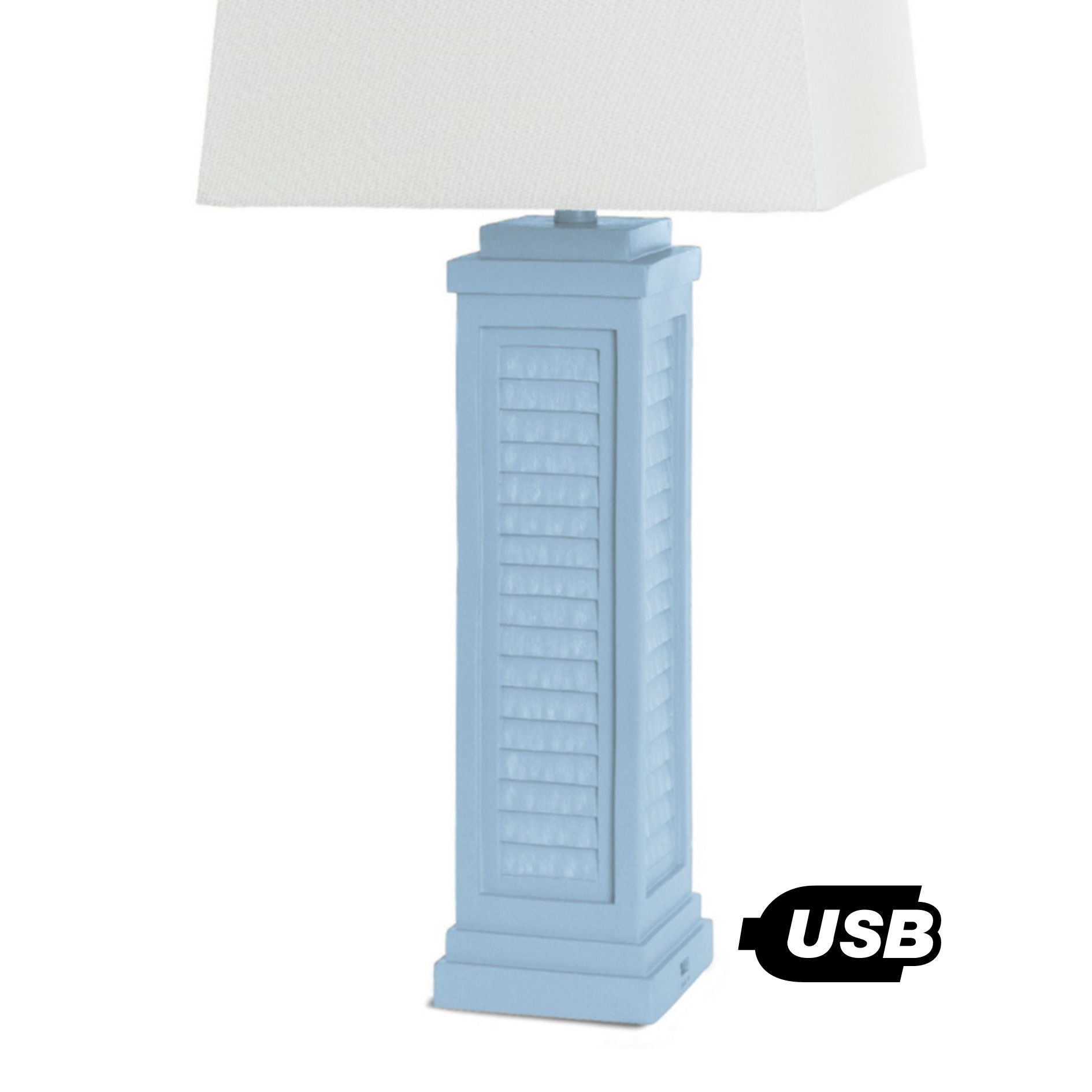 Shutter - Table Lamp With USB (Set of 2)
