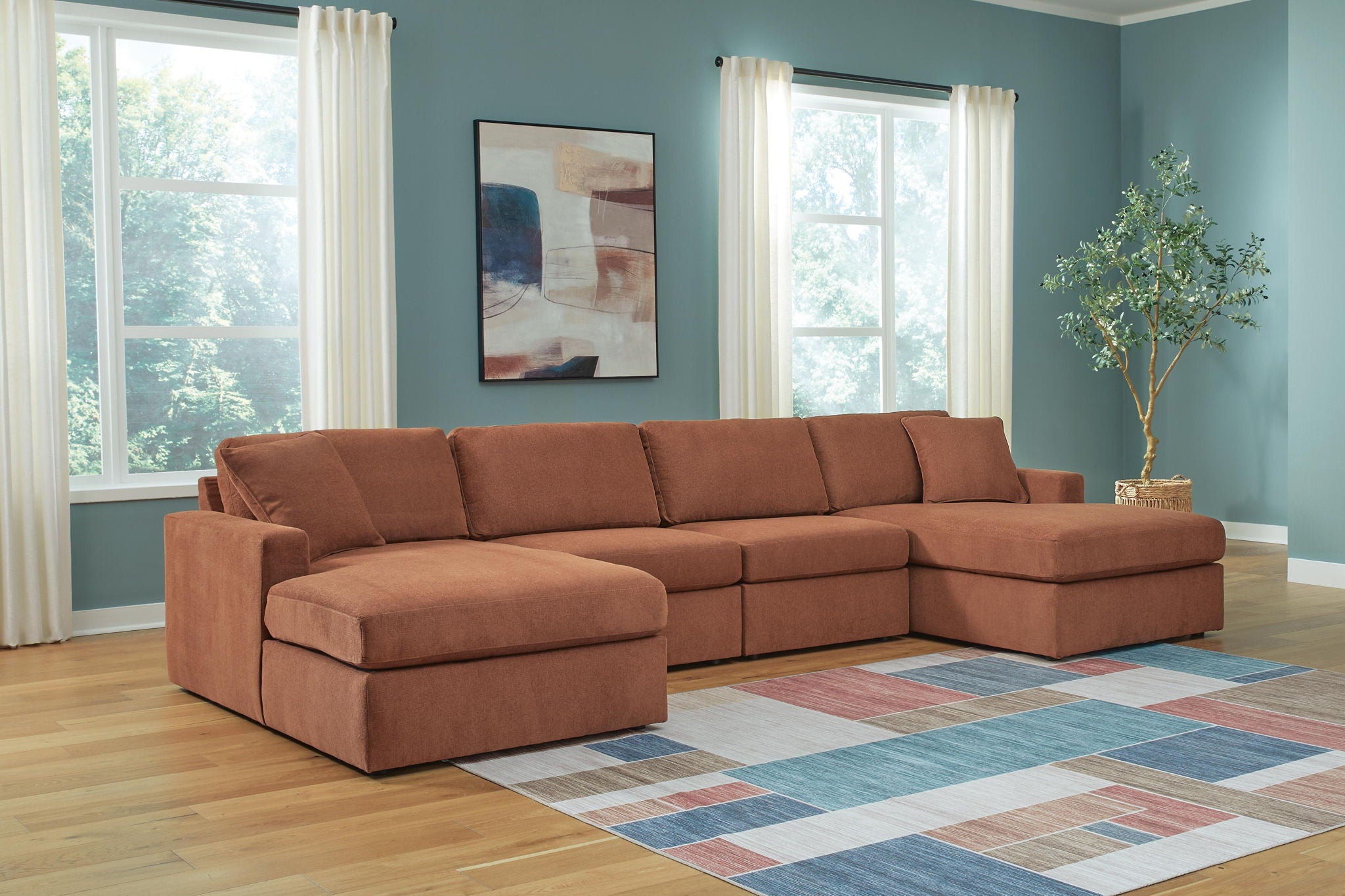 Modmax - U-Shaped Sectional - Spice