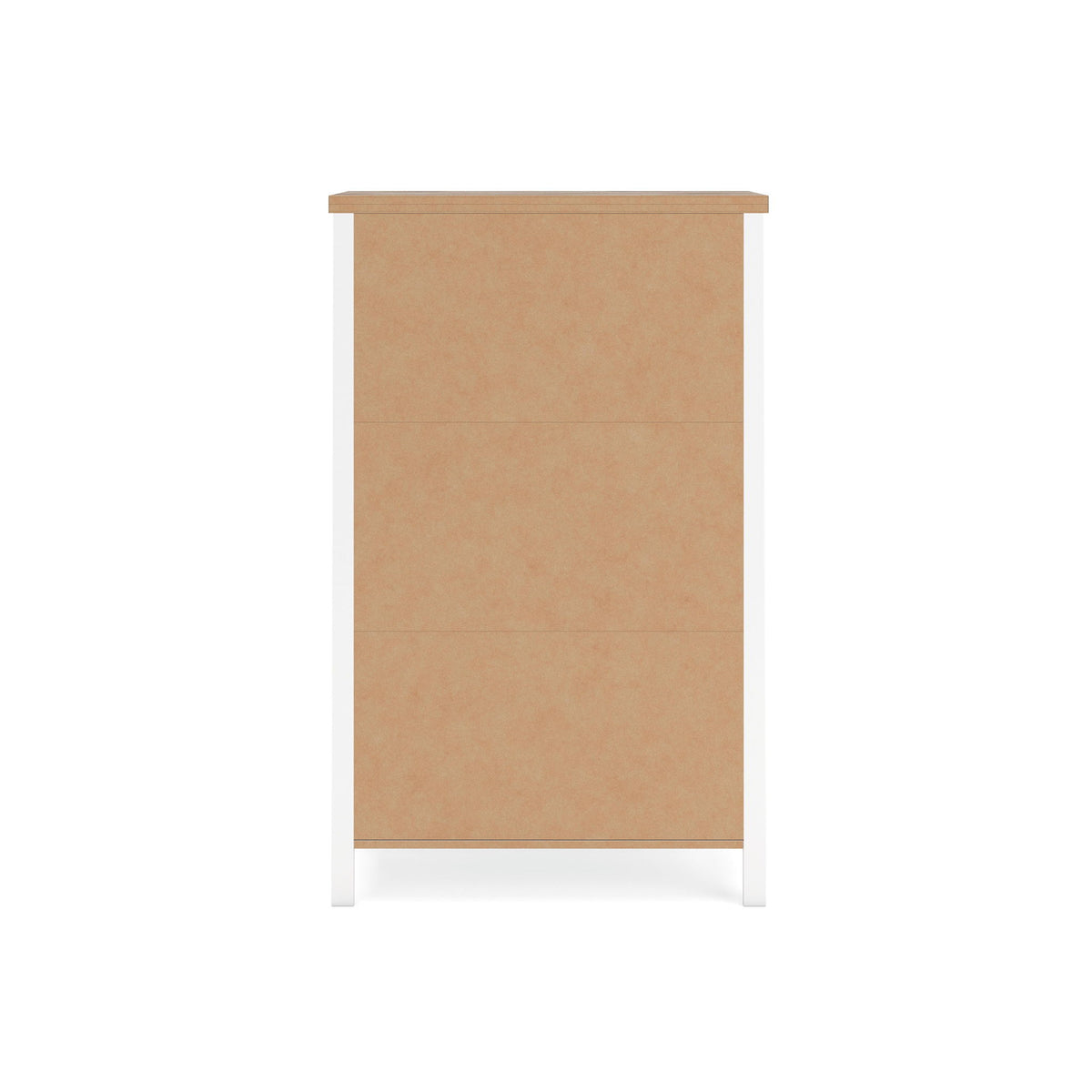 Kerisden - Five Drawer Chest - White / Brown