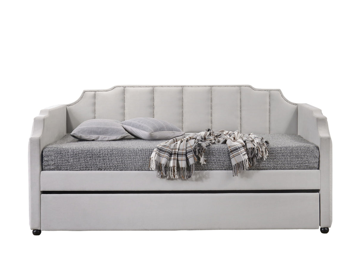 Peridot - Twin Daybed With Trundle - Gray