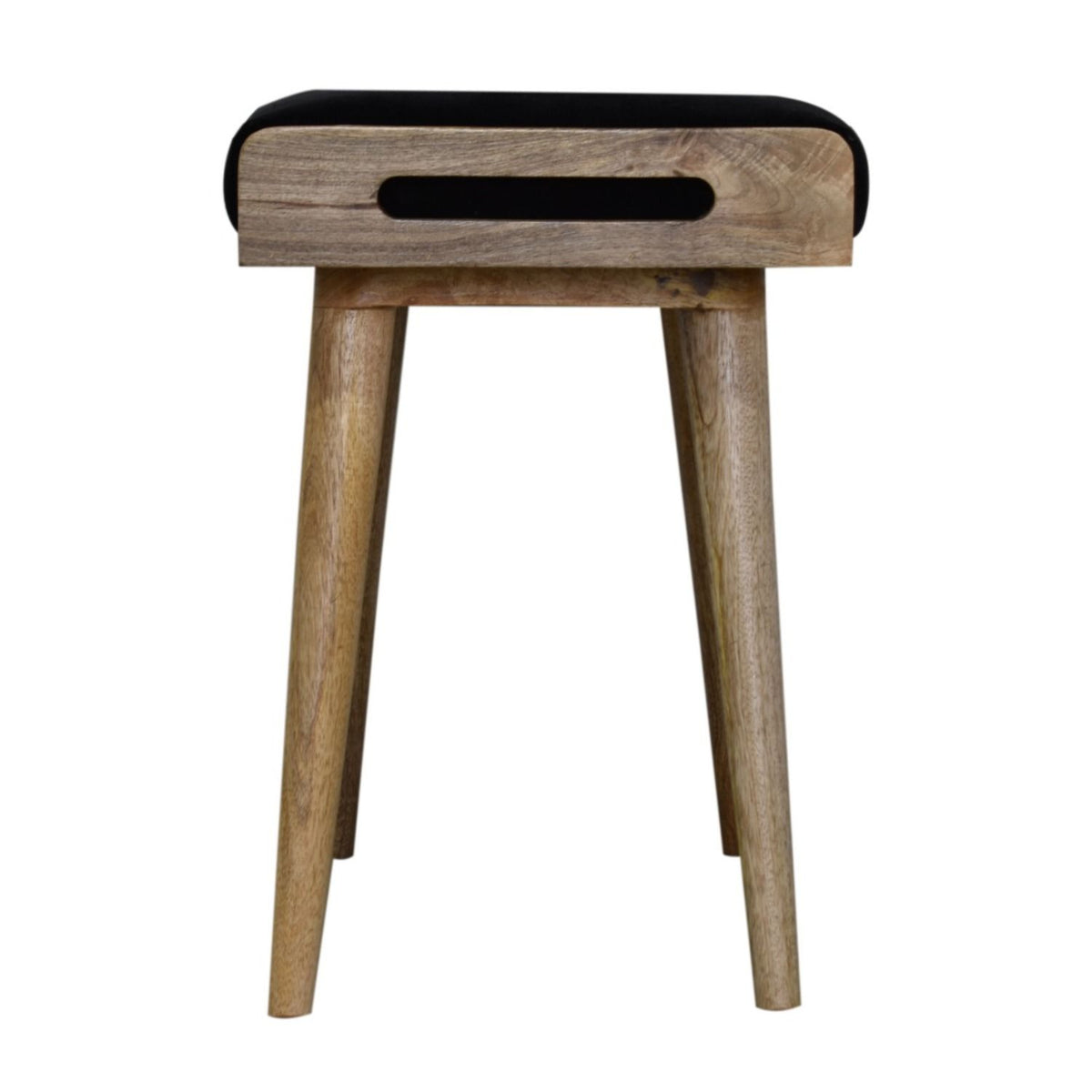 Tray Style Footstool - Black