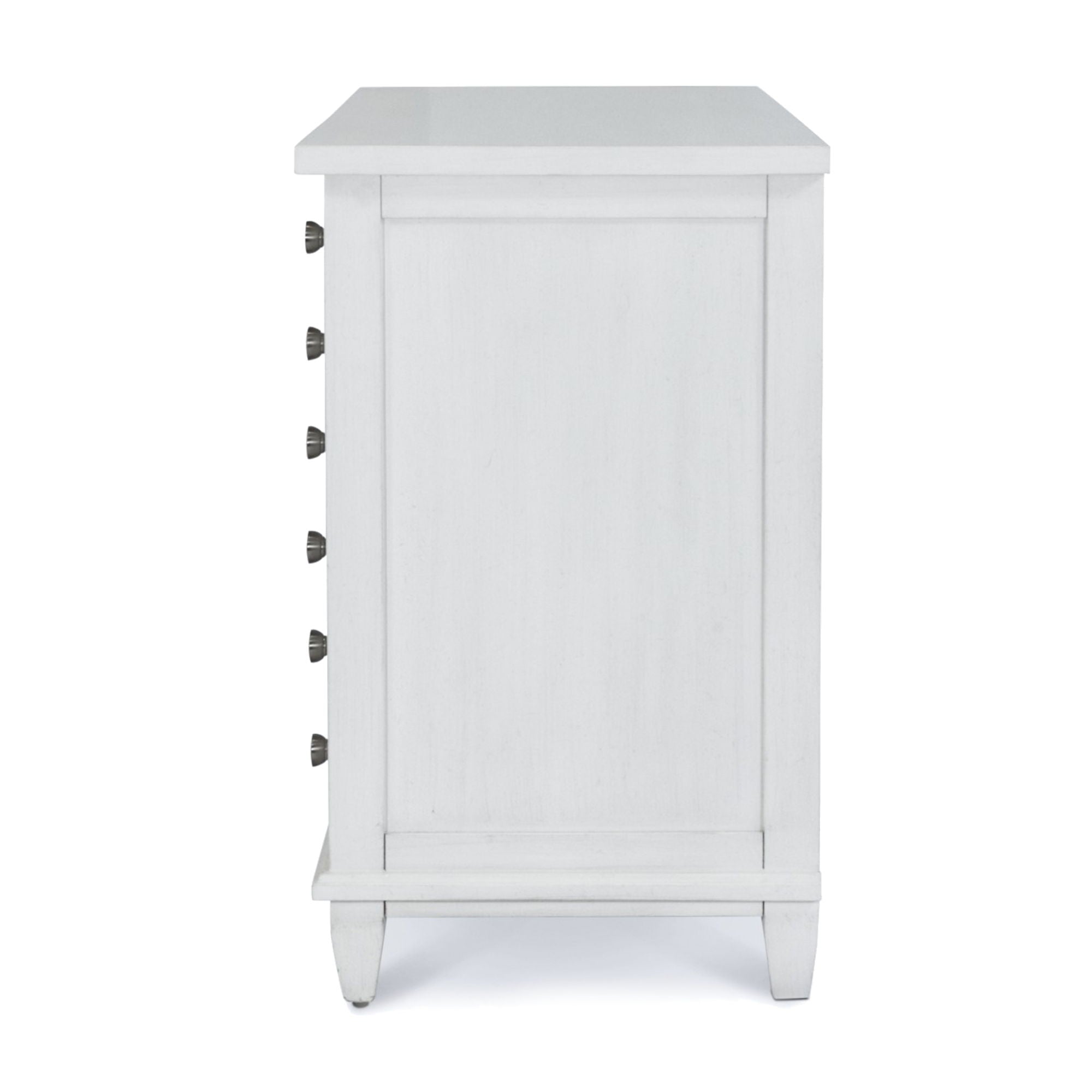 Point Breeze - 3 Drawer Bachelor's Chest - Fresh White With Soft Gray Glaze