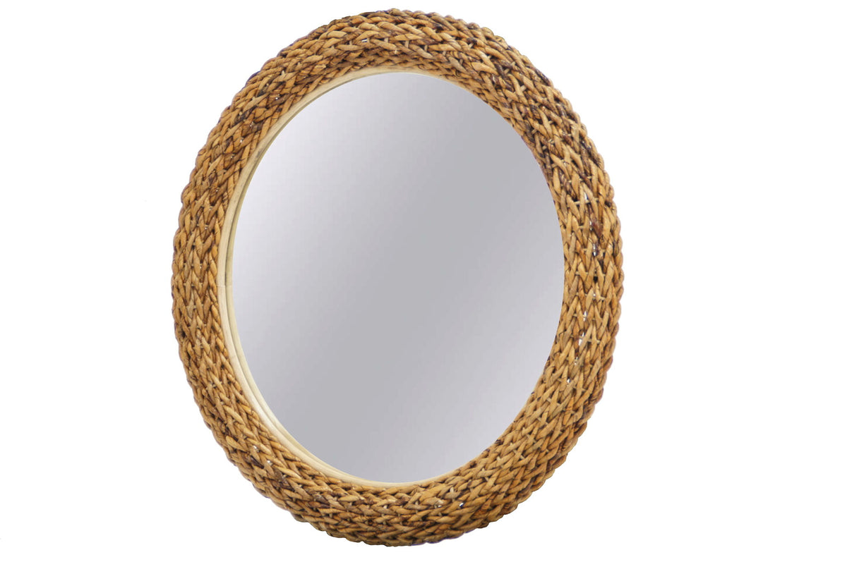 Maui - Round Wall Mirror - Natural