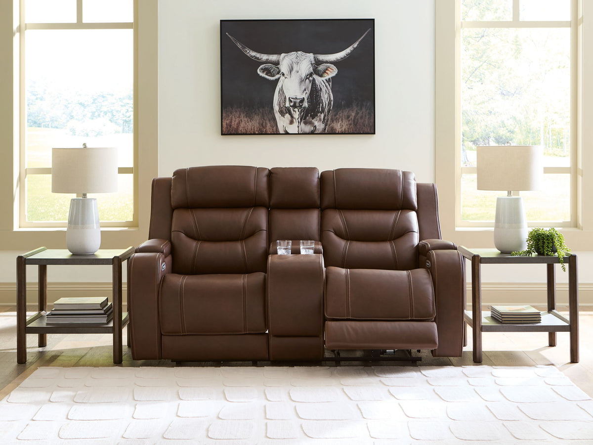 Knightington - Power Reclining Loveseat With Audio Seating
