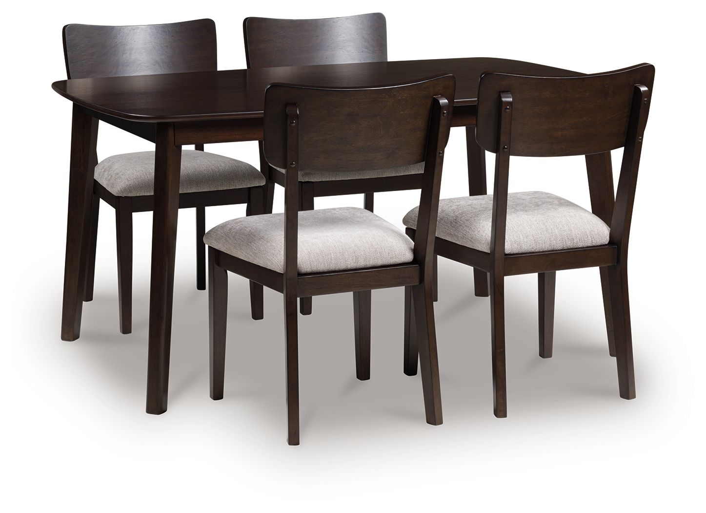 Shorbyn - Dining Room Table Set (Set of 5) - Merlot
