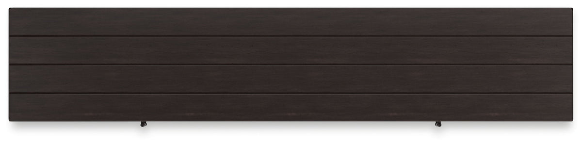 Darborn - 88" TV Stand With Electric Infrared Fireplace Insert - Gray / Brown