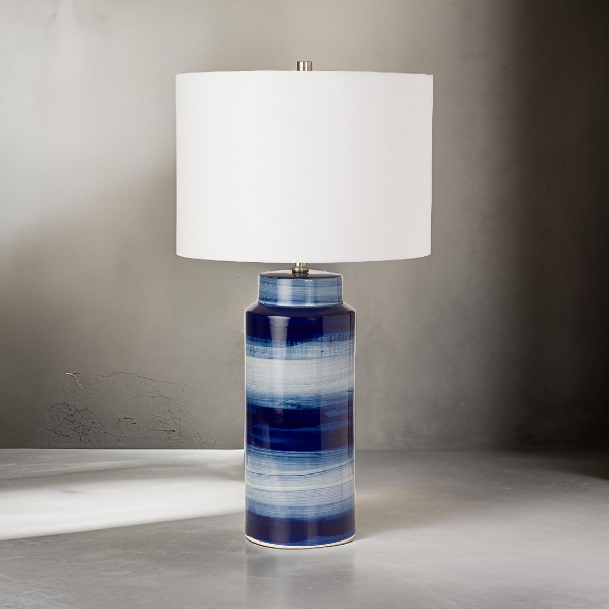 Felicity - Ceramic Table Lamp (Set of 2) - Navy / Blue / White