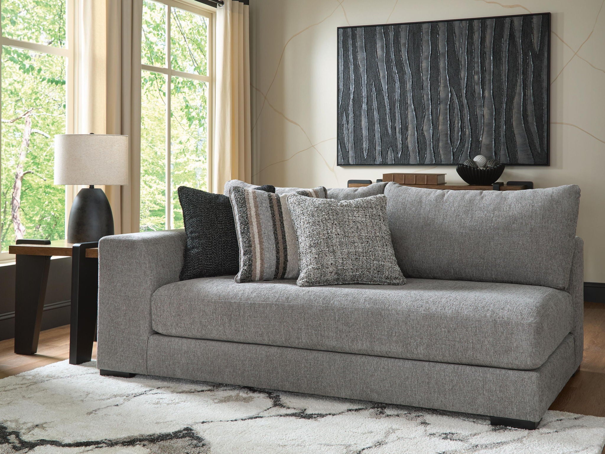 Creston Heights - LAF Corner Chaise - Smolder