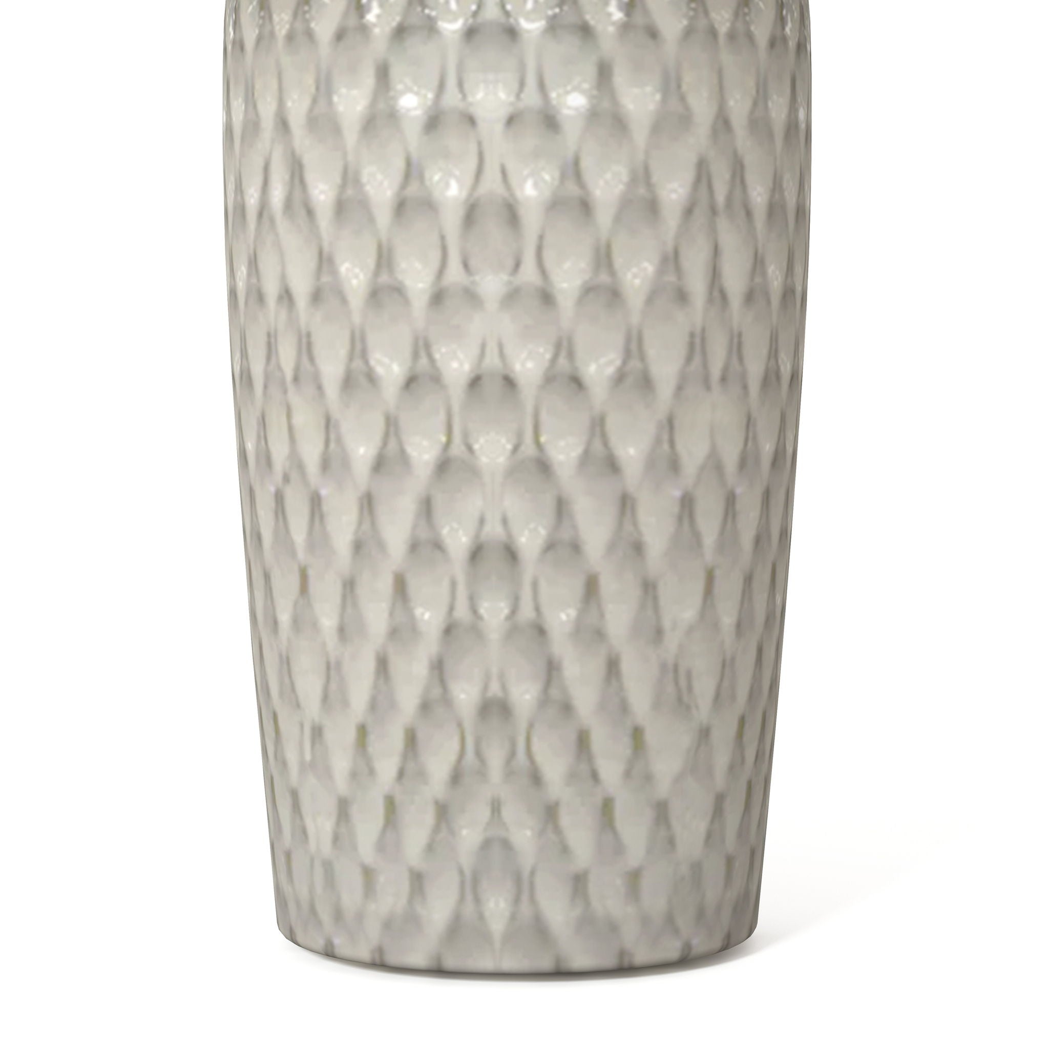 Luna - Ceramic Table Lamp With Gentle Distressing (Set of 2) - White