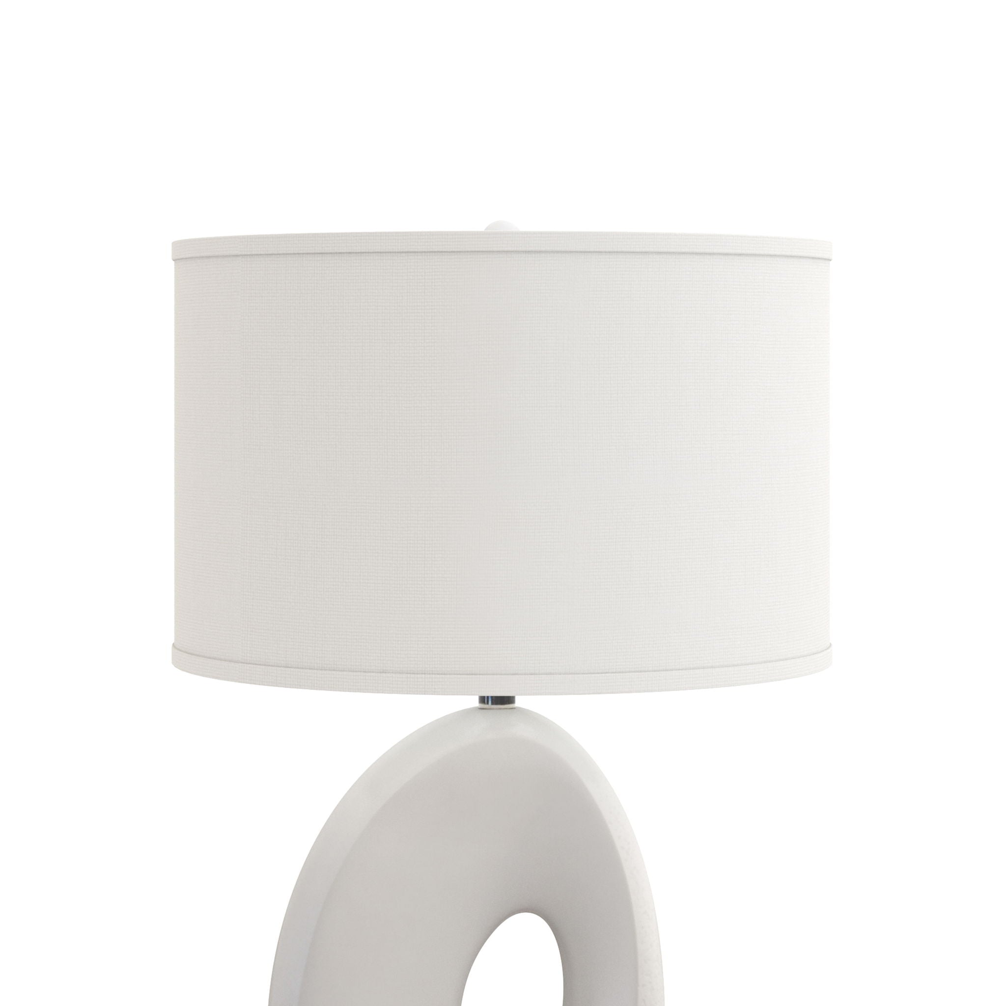 Eva - Resin Table Lamp With Organic Shape And White - White