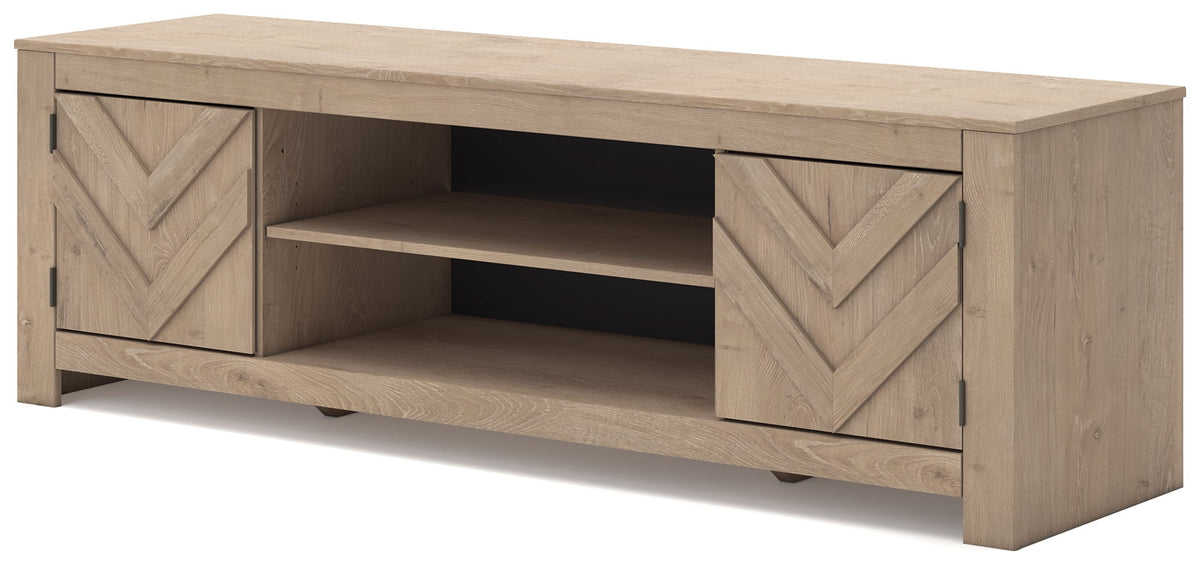 Cayboni - LG TV Stand With Fireplace Option