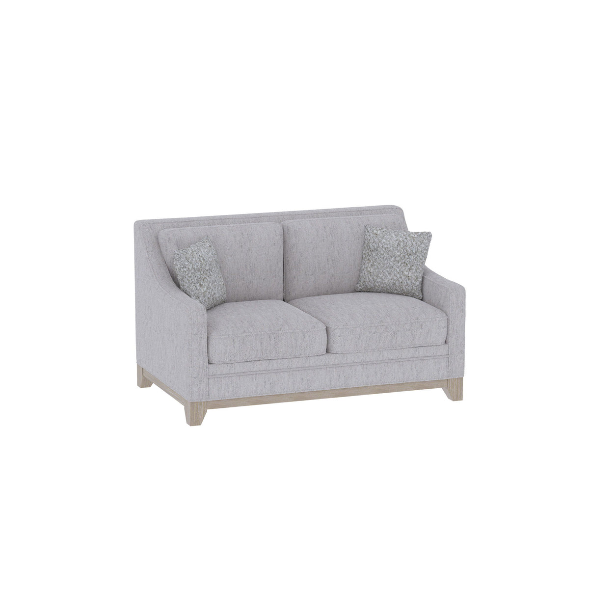 Loveseat With Casual Accent - Gray