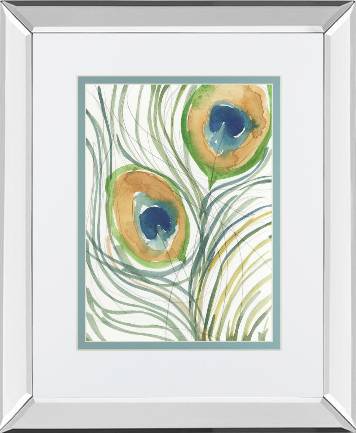 Peacock Abstract I By Samuel Dixon - Green