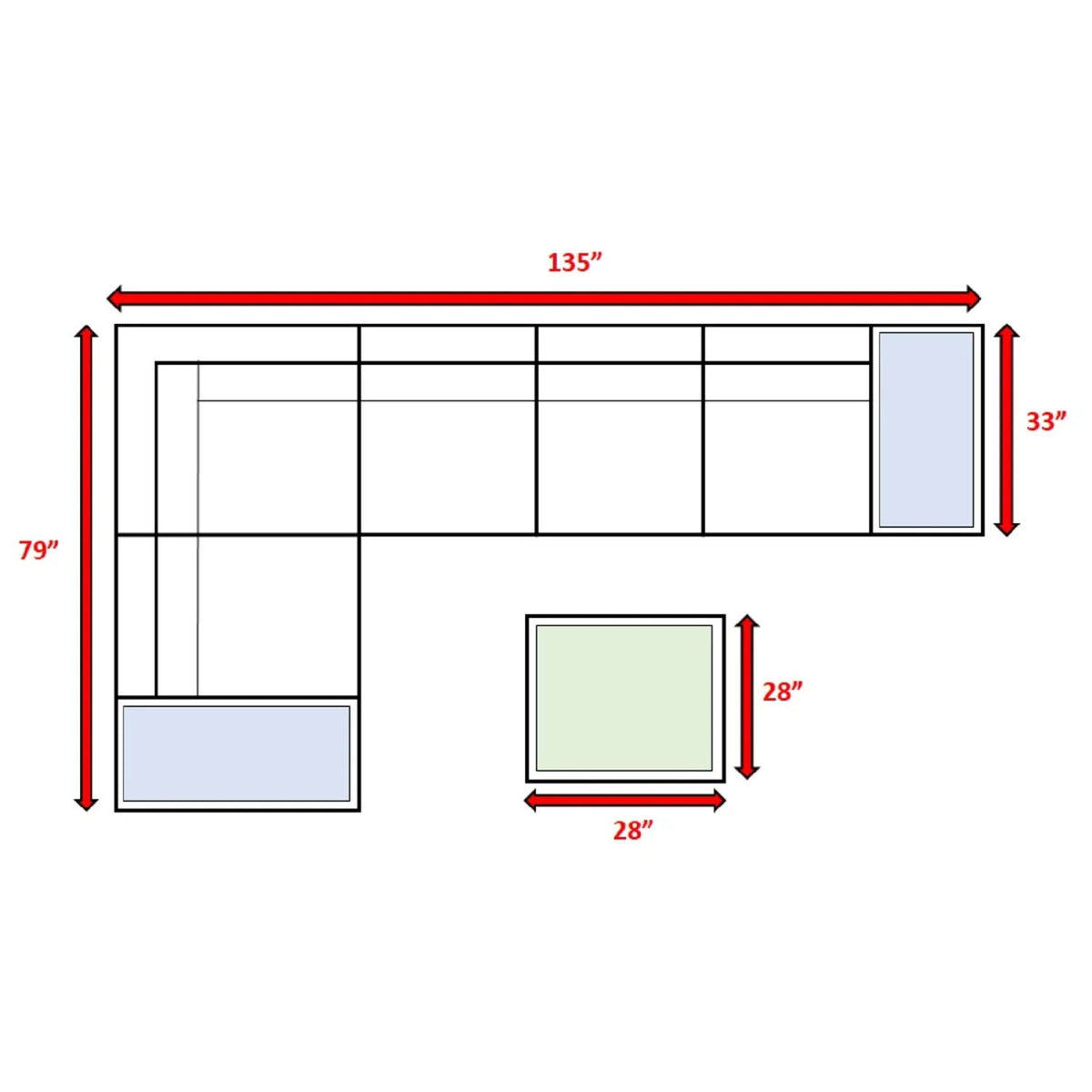 Wicker Sectional Seating Group With Cushions