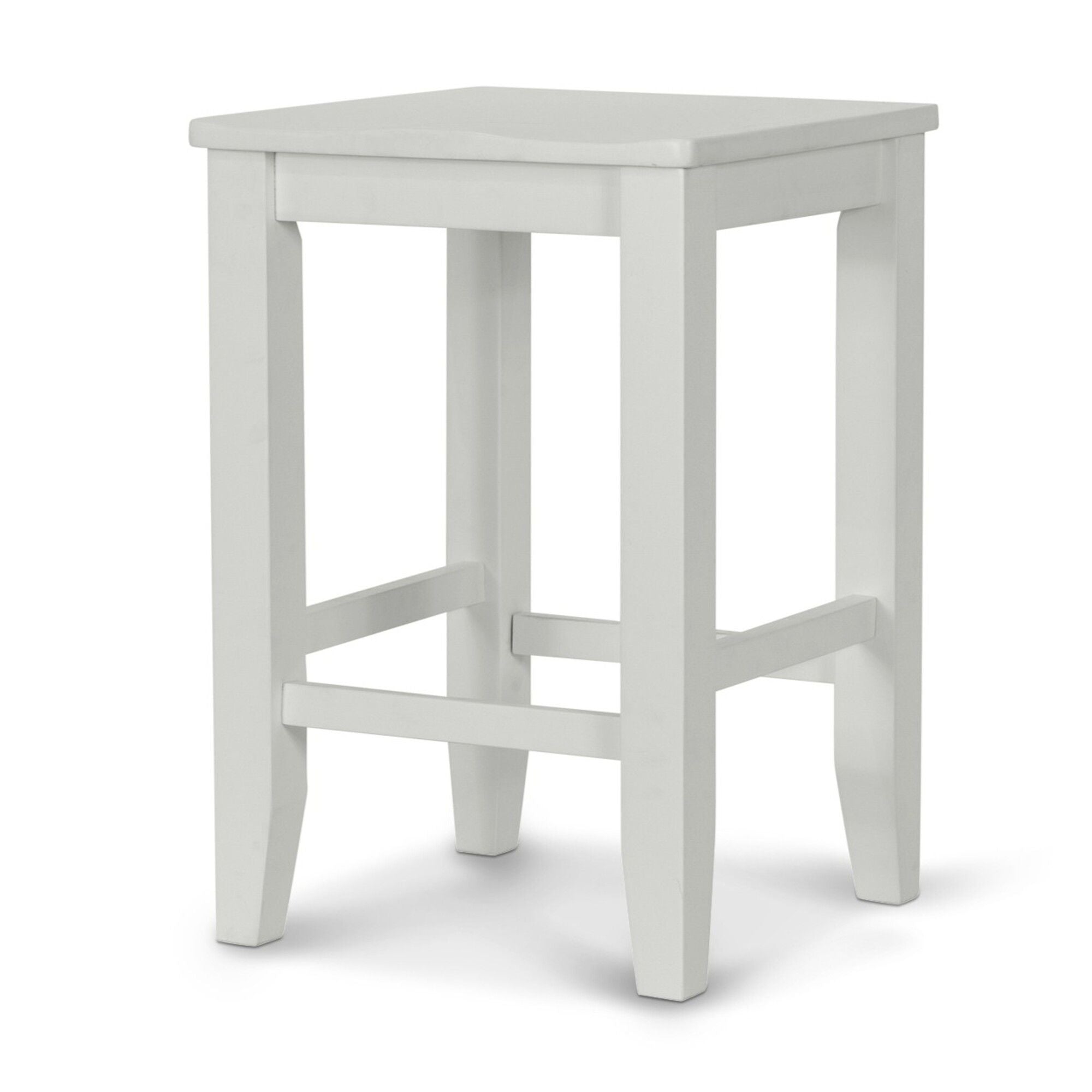 Miramar - Backless Stool - Stark White