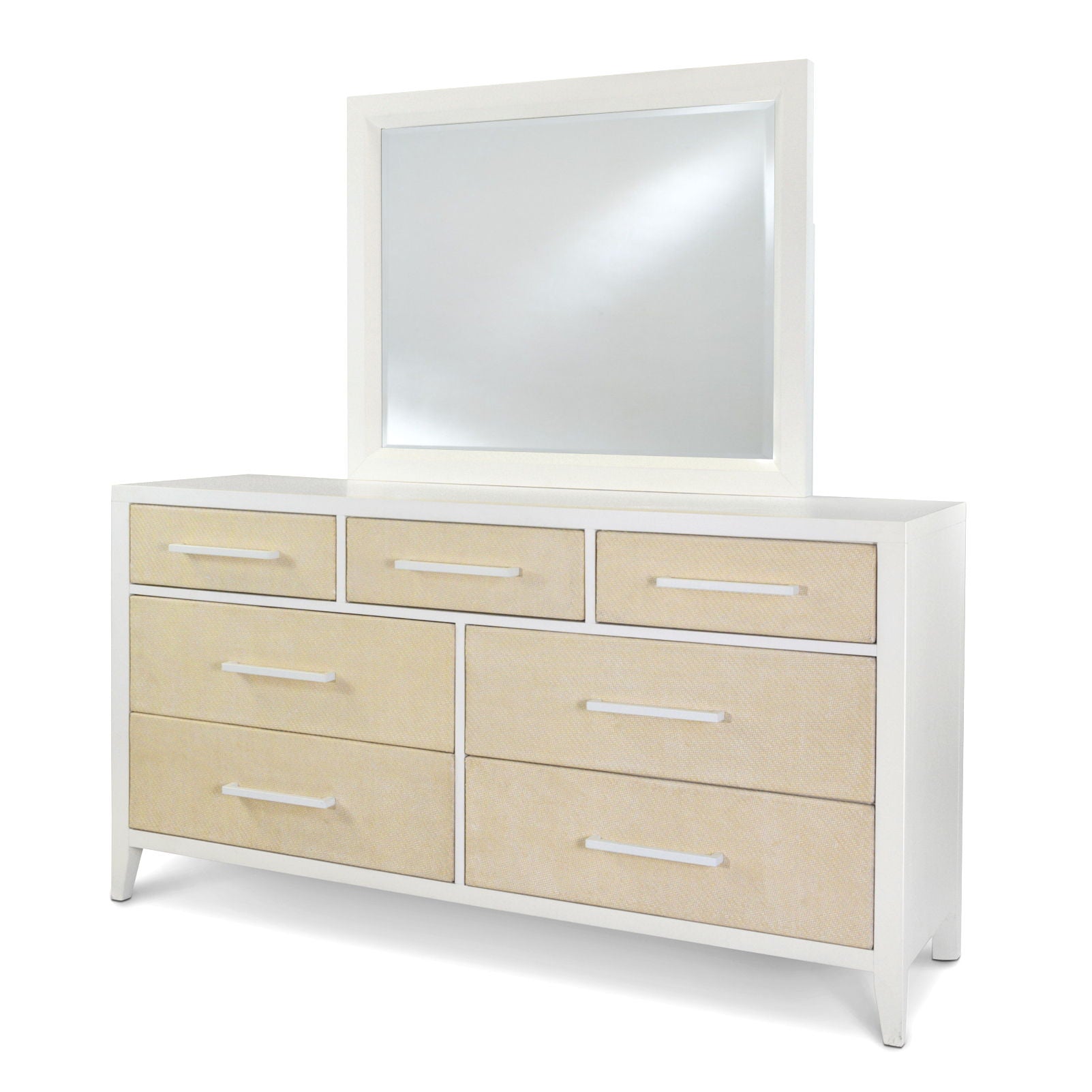 Miramar - Rectangular Dresser Mirror - Stark White