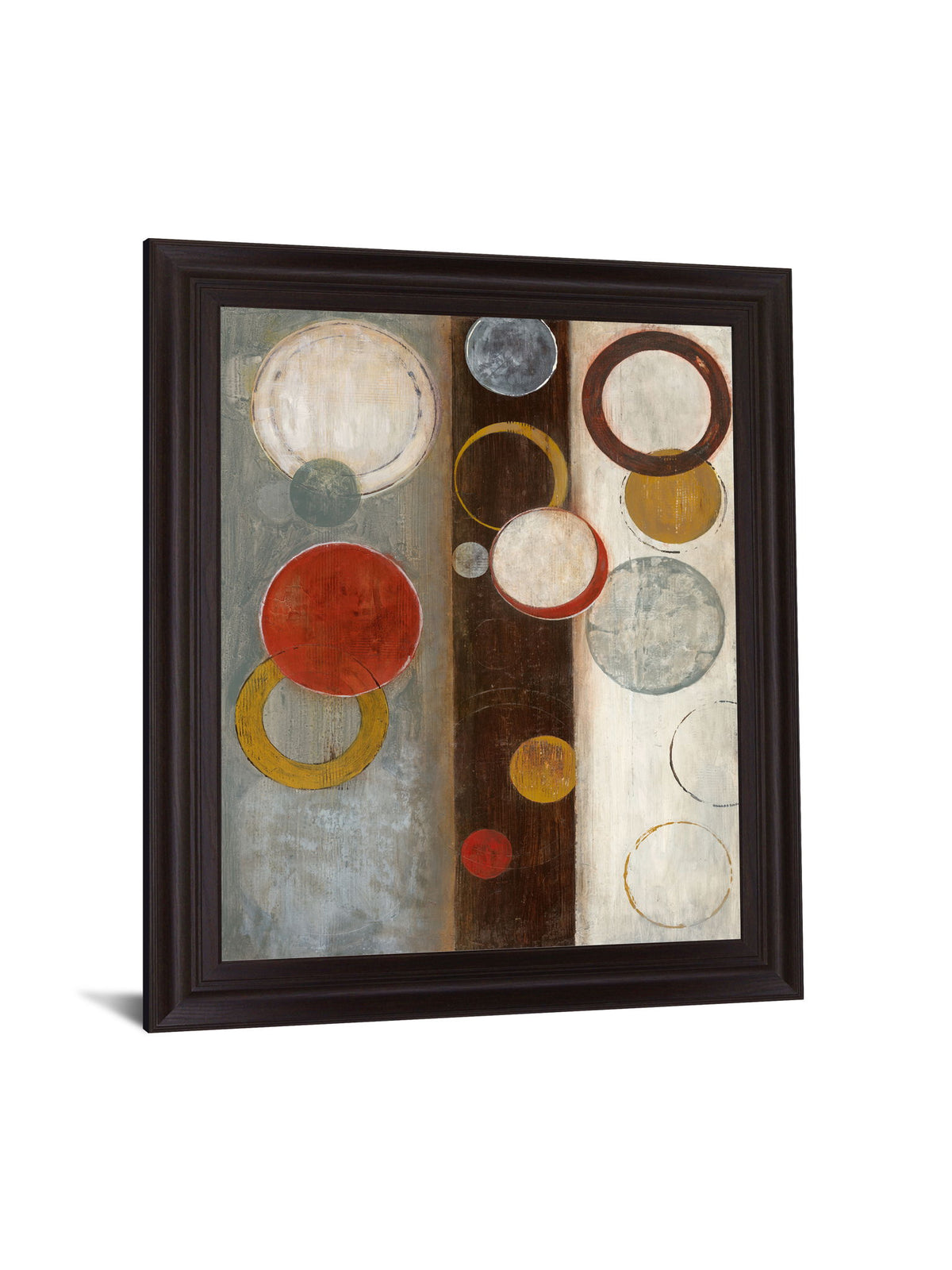 Retro Orbit - 28" x 34" Framed Wall Art - Dark Brown