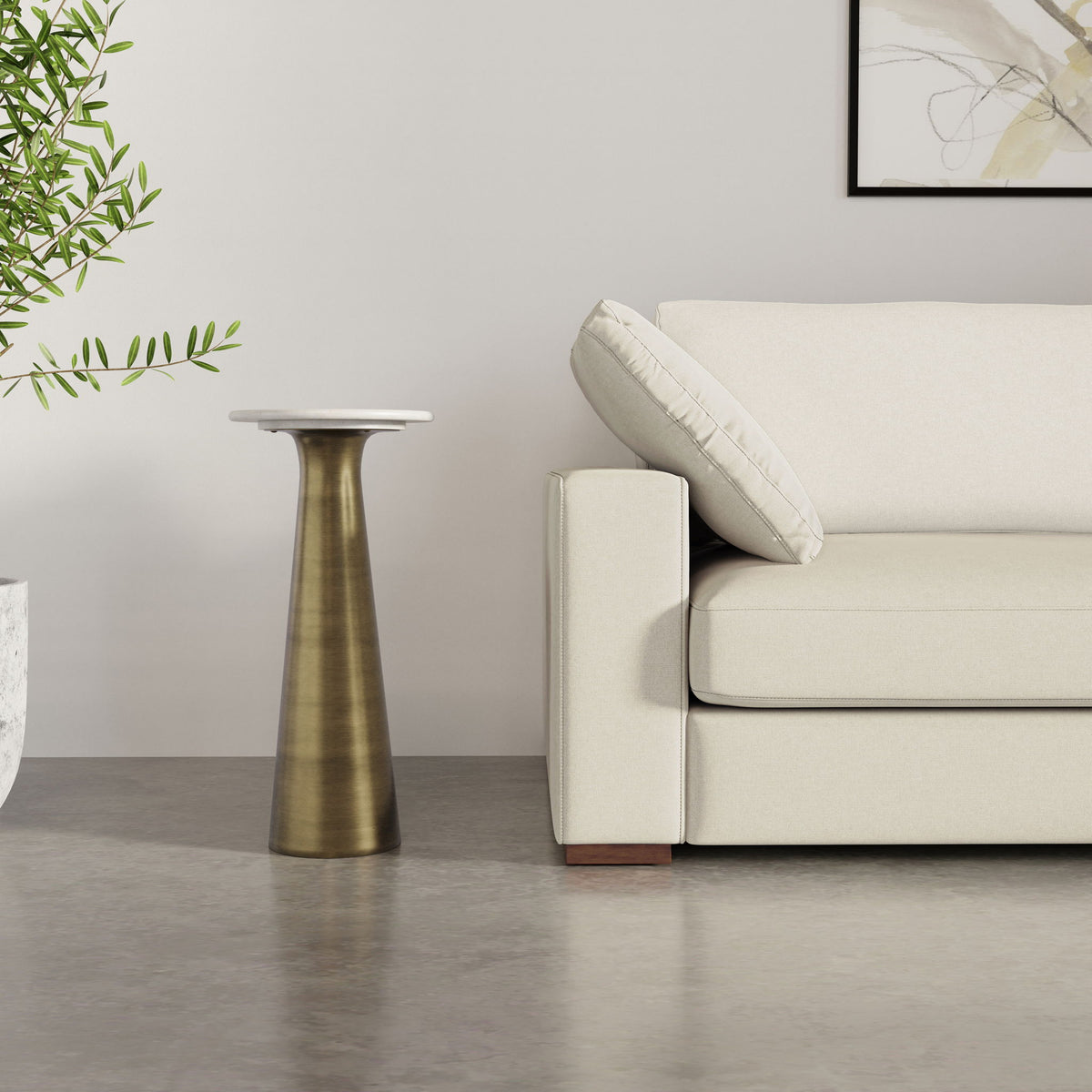 Nicollette - Side Table - Antique Brass