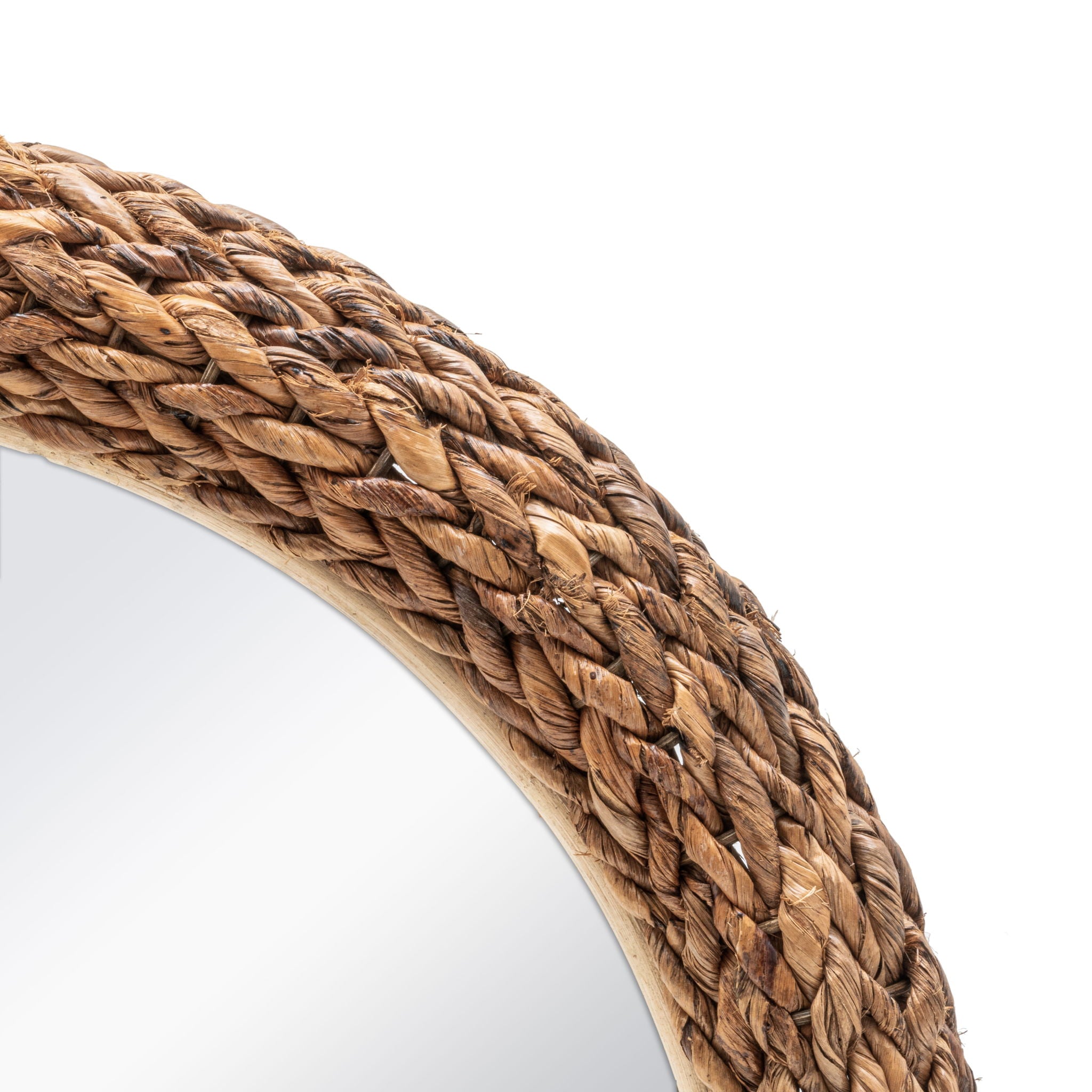 Maui - Round Wall Mirror - Natural