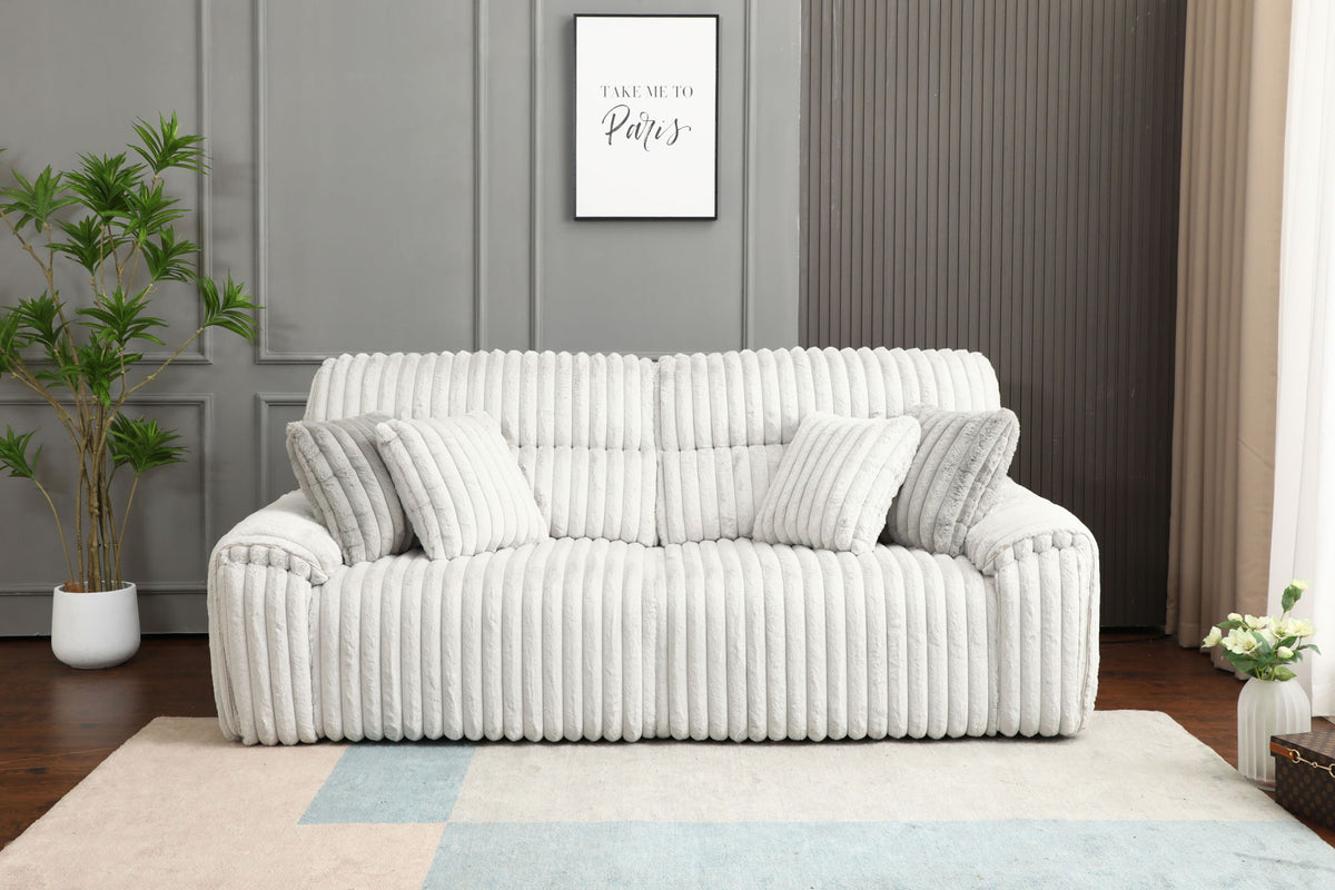Jaya - Power Motion Sofa With Sleeper & USB Port - Light Gray