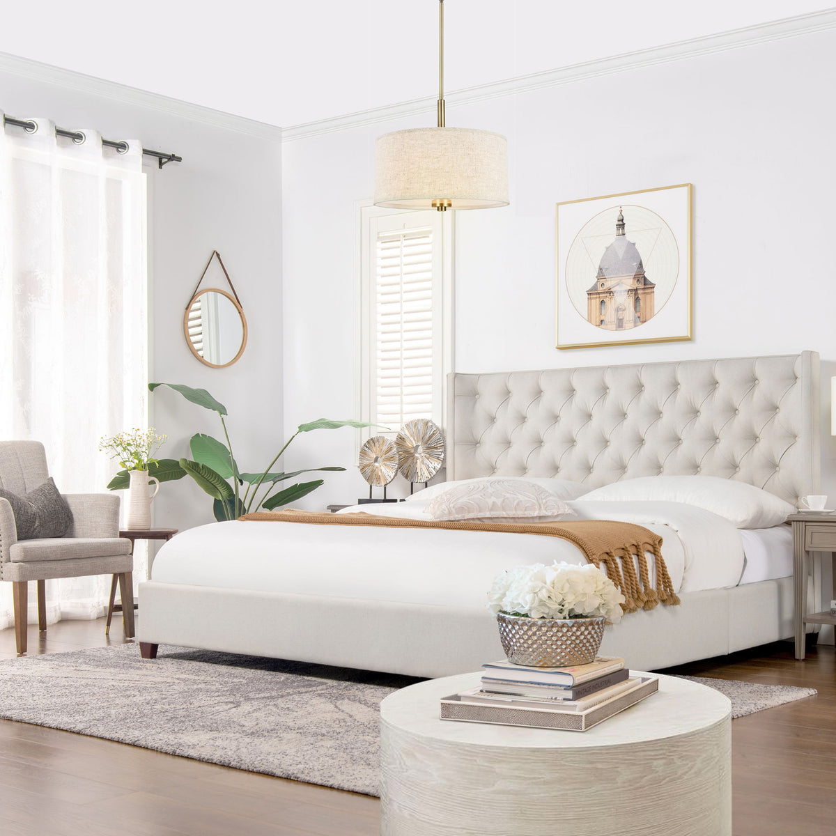 Manhattan - Shelter King Platform Bed Frame