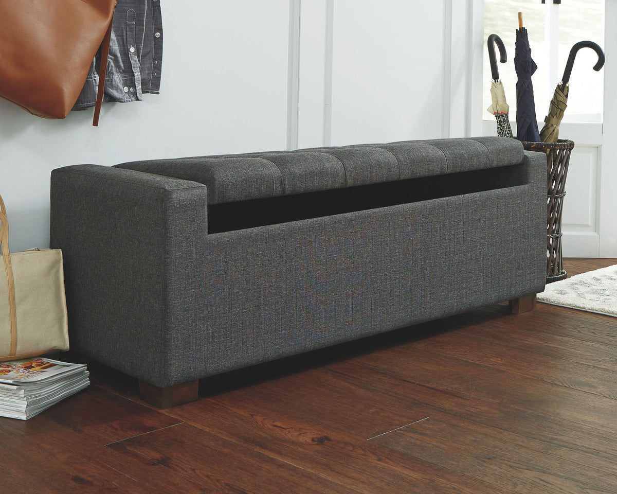 Cortwell - Storage Bench - Gray
