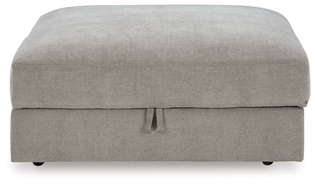 Aslan Court - 2 Pc. - 4-Piece Sofa Pit Sectional, Ottoman - Pebble