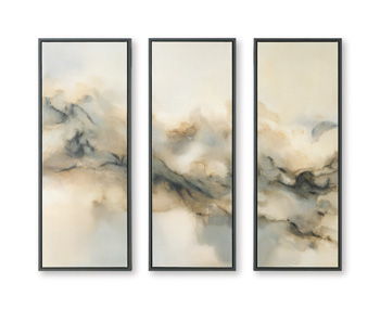 Larrondale - Wall Art Set (Set of 3) - Black / Gray / Brown
