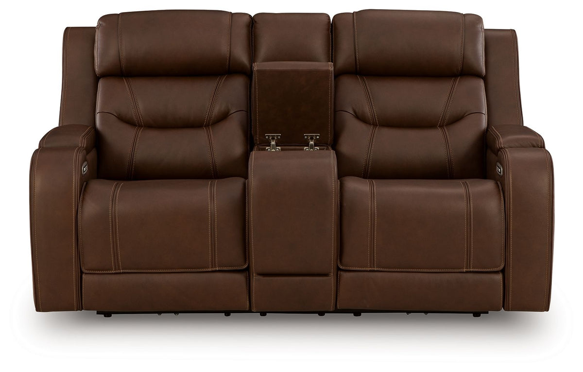 Knightington - Power Reclining Loveseat With Audio Seating