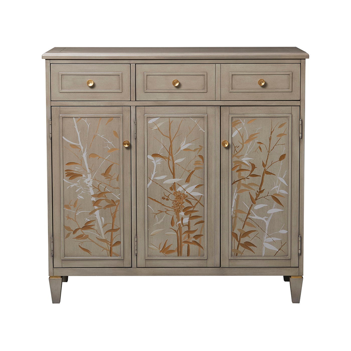 Dauphin - Handpainted Entryway Storage Cabinet - Gray