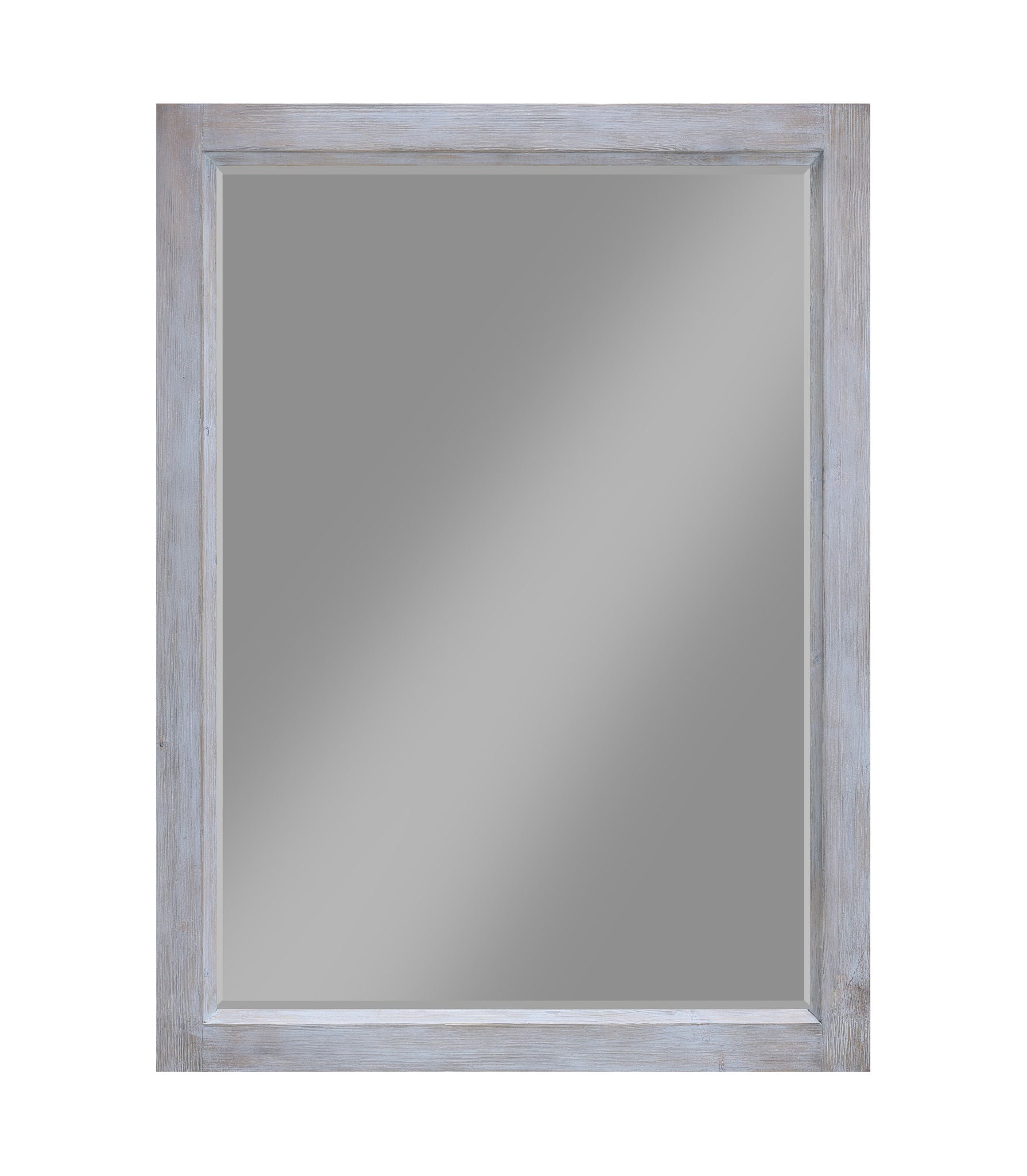 Geneva - Rectangular Dresser Mirror - Distressed White