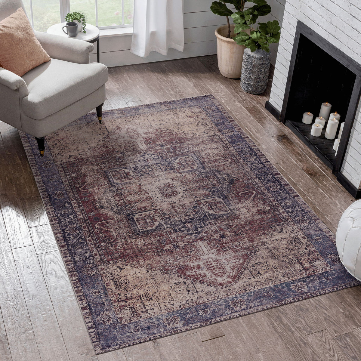 Maval - Unique Washable Area Rug