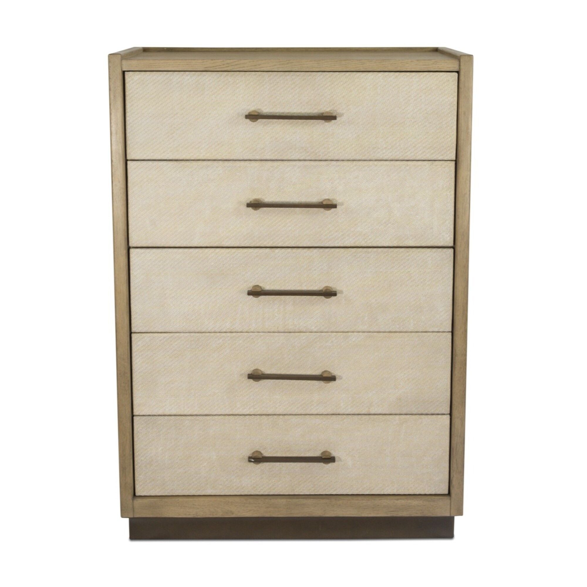 Rio Vista - Woven 5 Drawer Chest - Muted Earth Tones / Clay